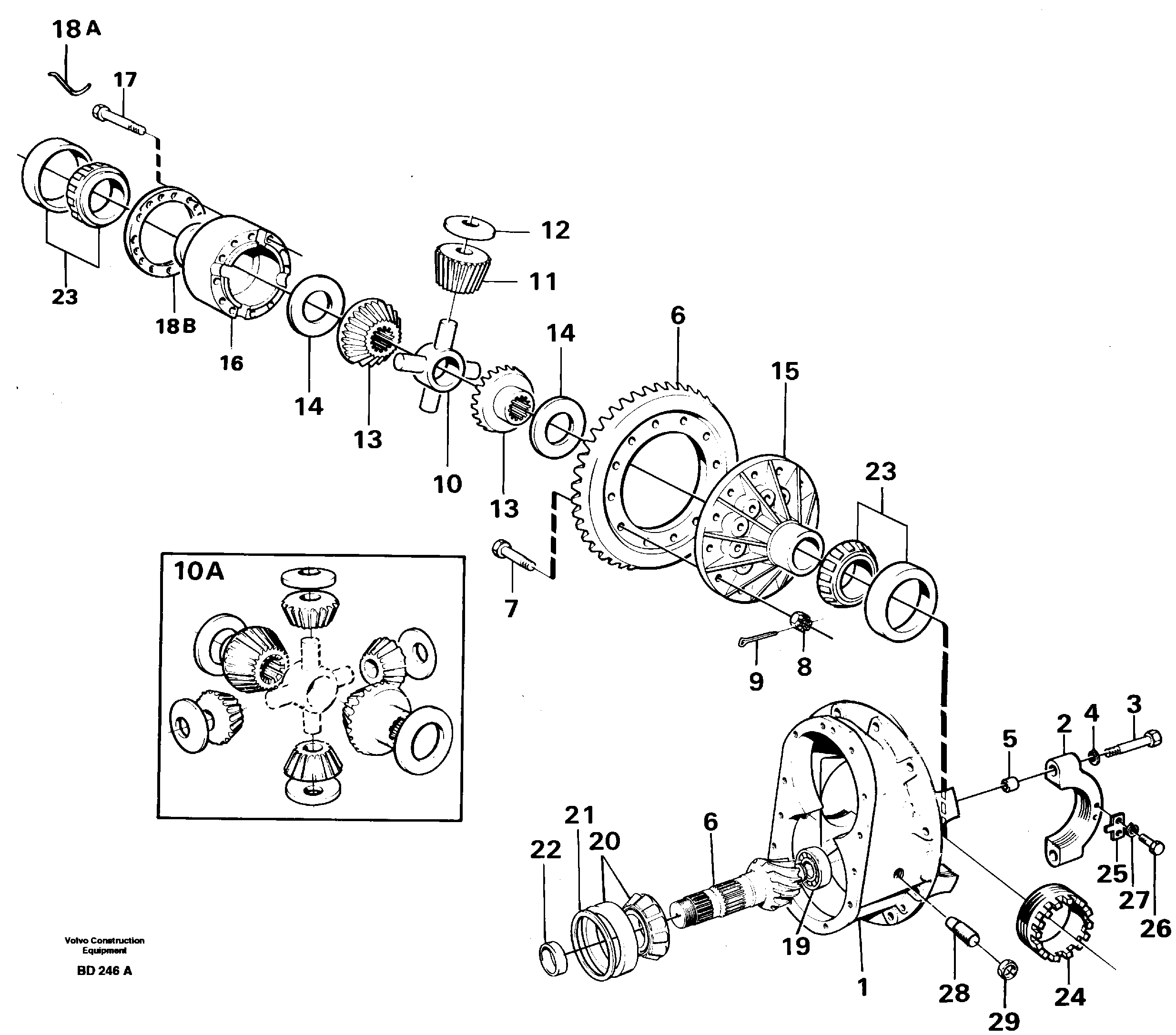 Final gear  AH63J PROD NO 23728 — volvo parts diagram