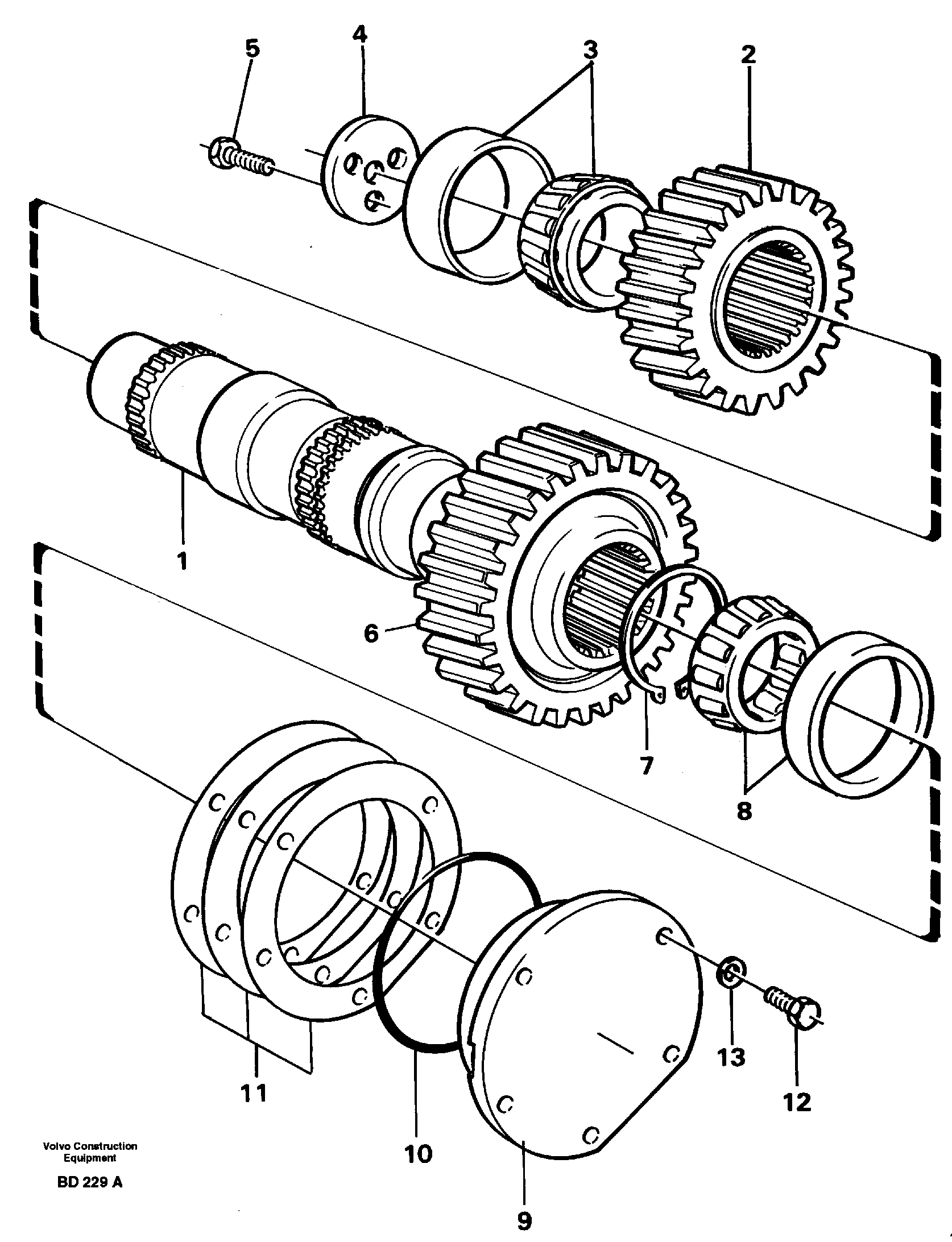 Intermediate shaft — volvo parts diagram