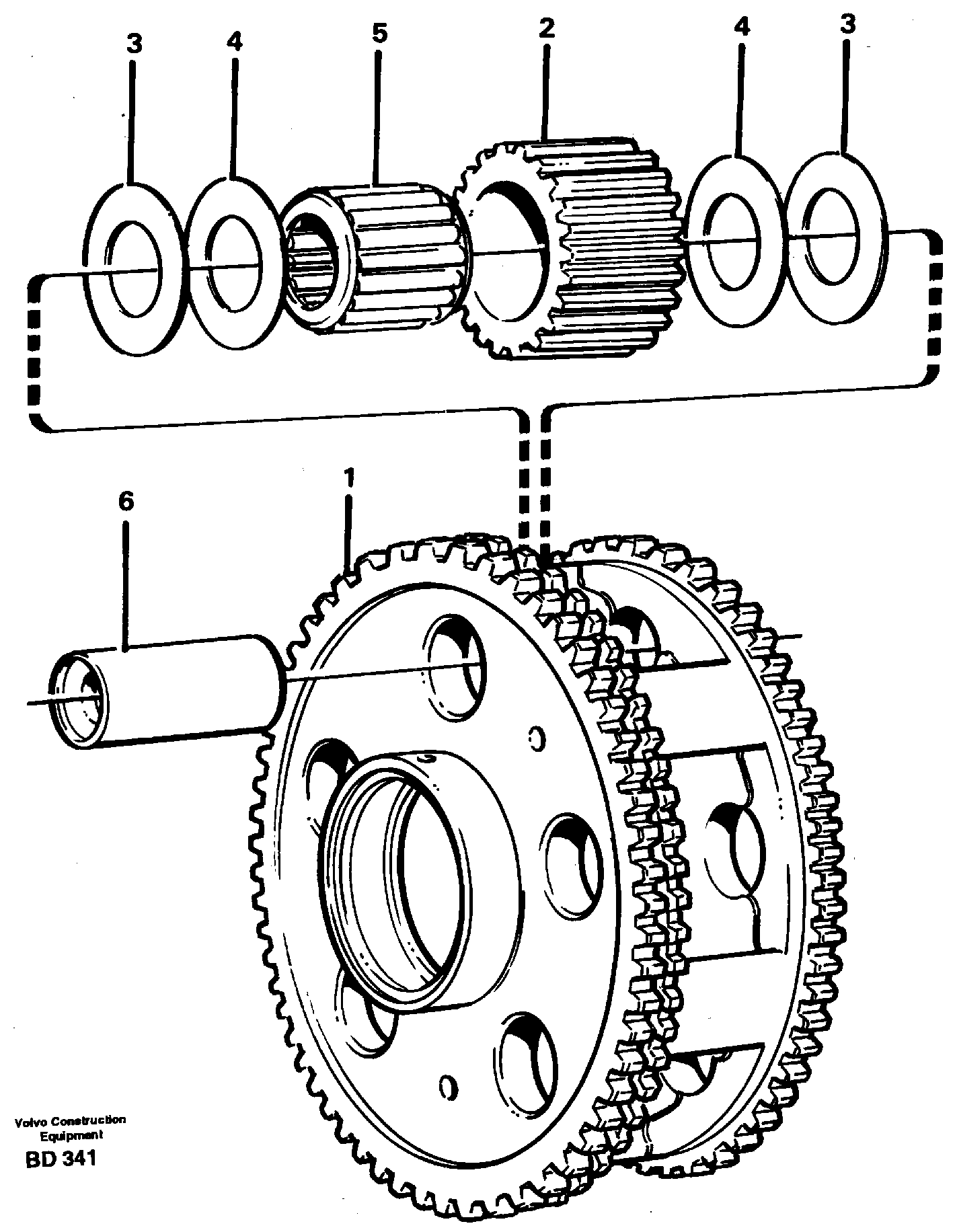 Planet kit, stage 3 — volvo parts diagram