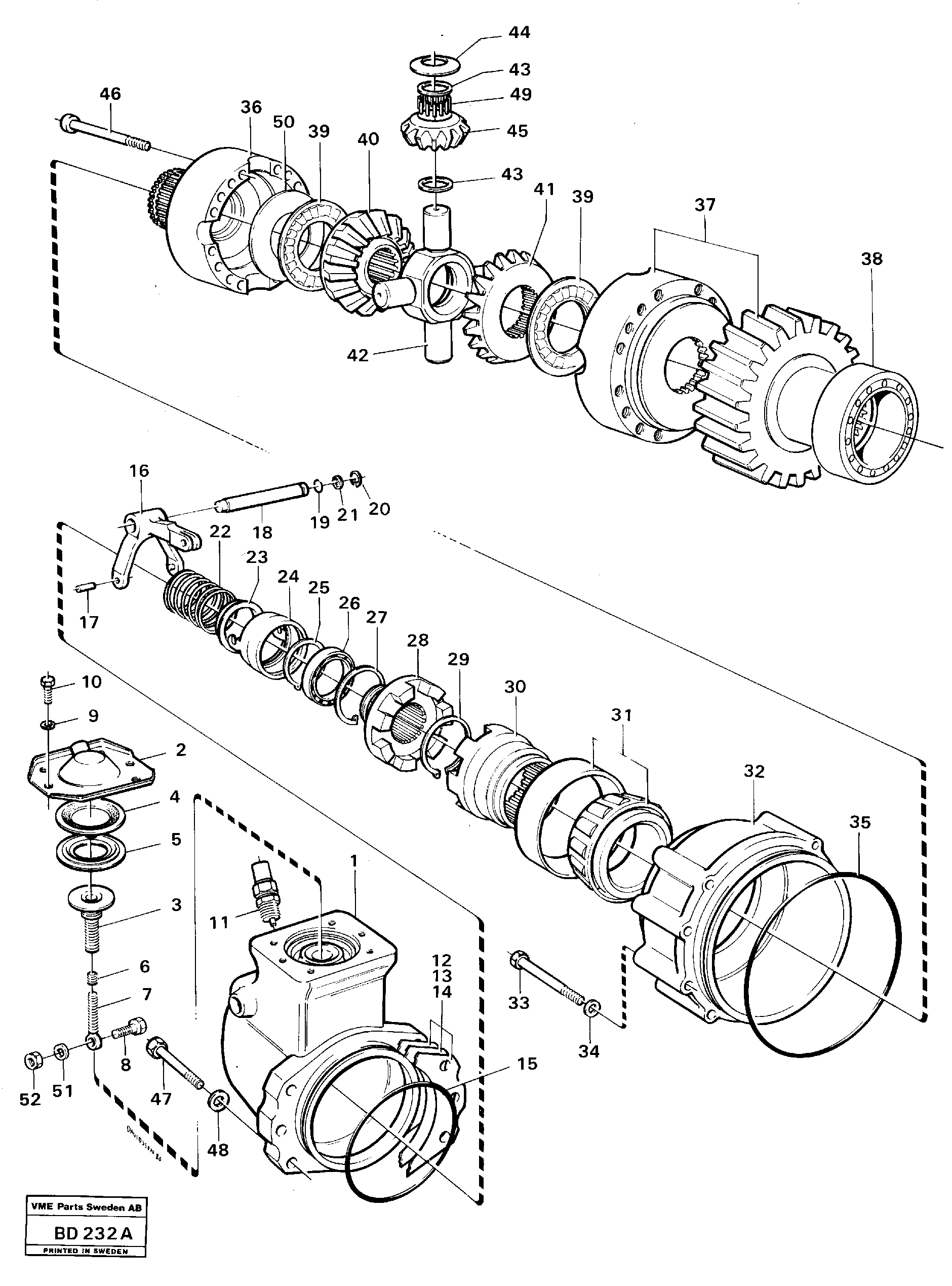 Differential — volvo parts diagram