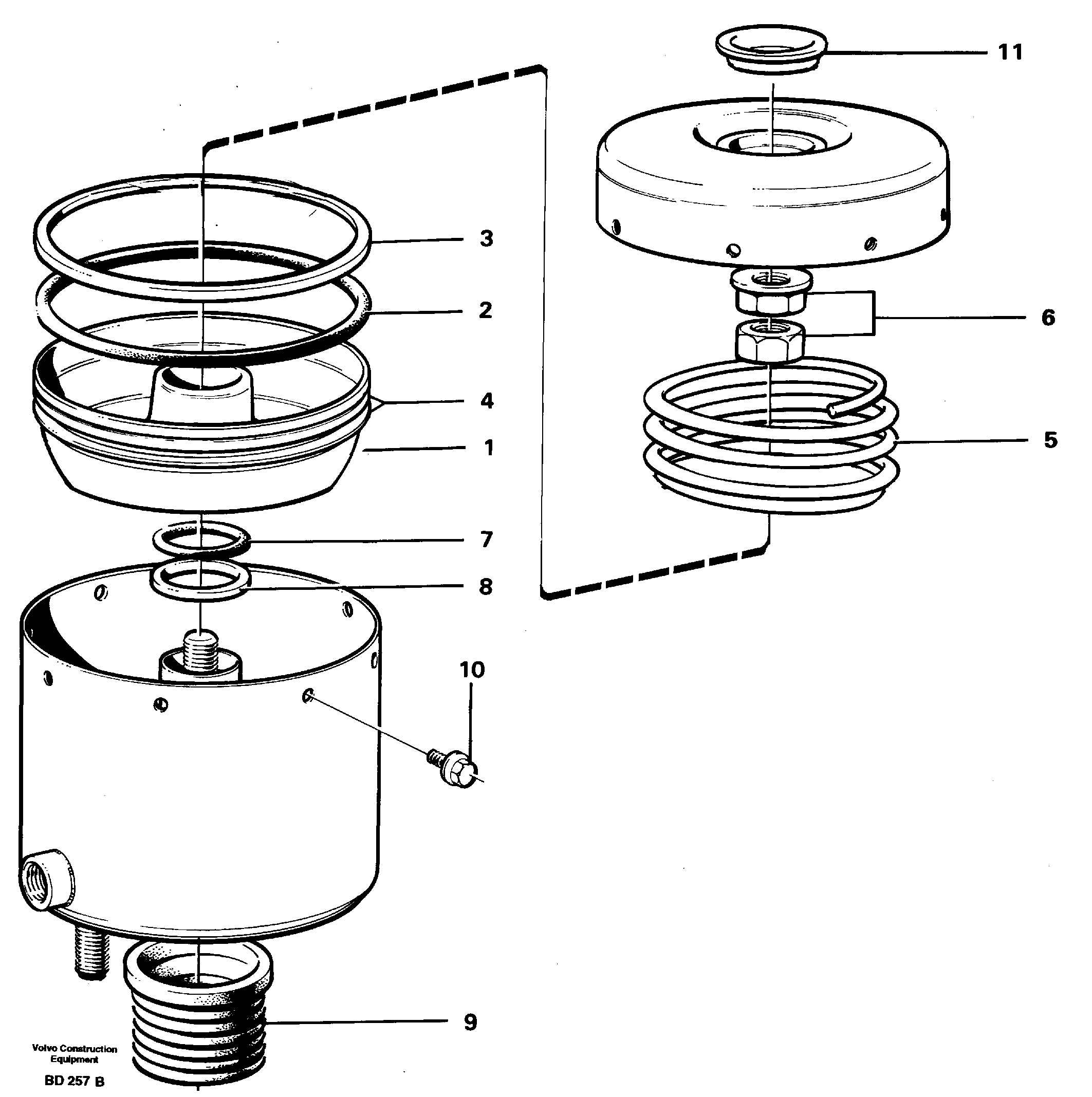 Brake cylinder — volvo parts diagram
