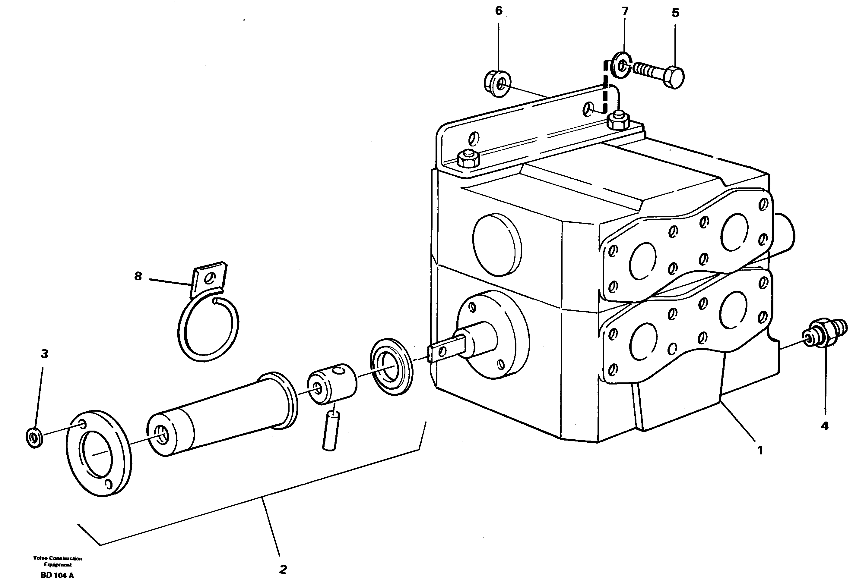 Tip valve with fitting parts — volvo parts diagram