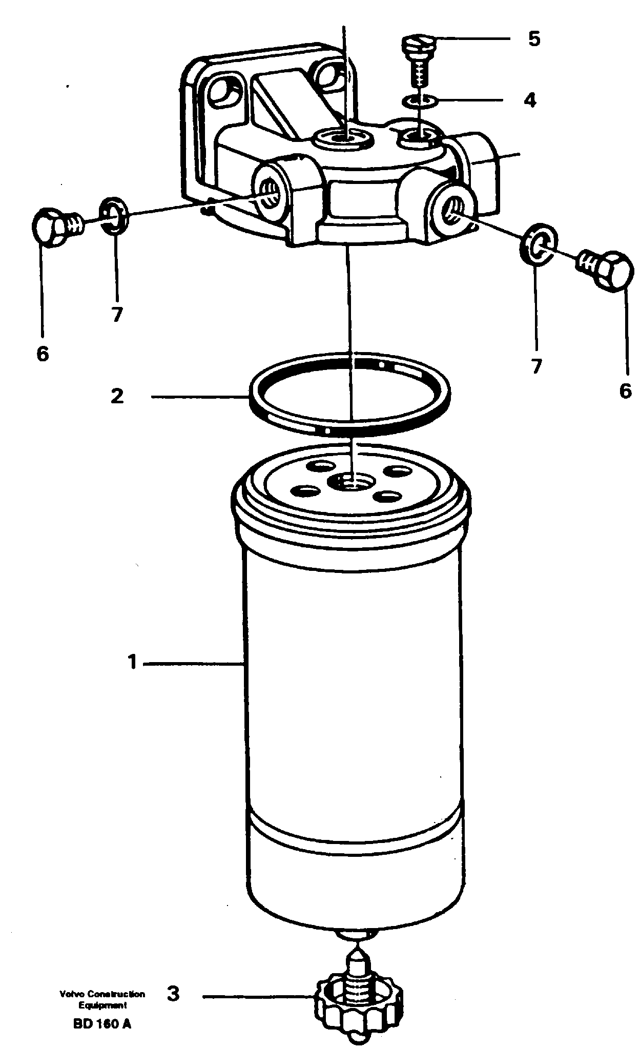 Water separator — volvo parts diagram