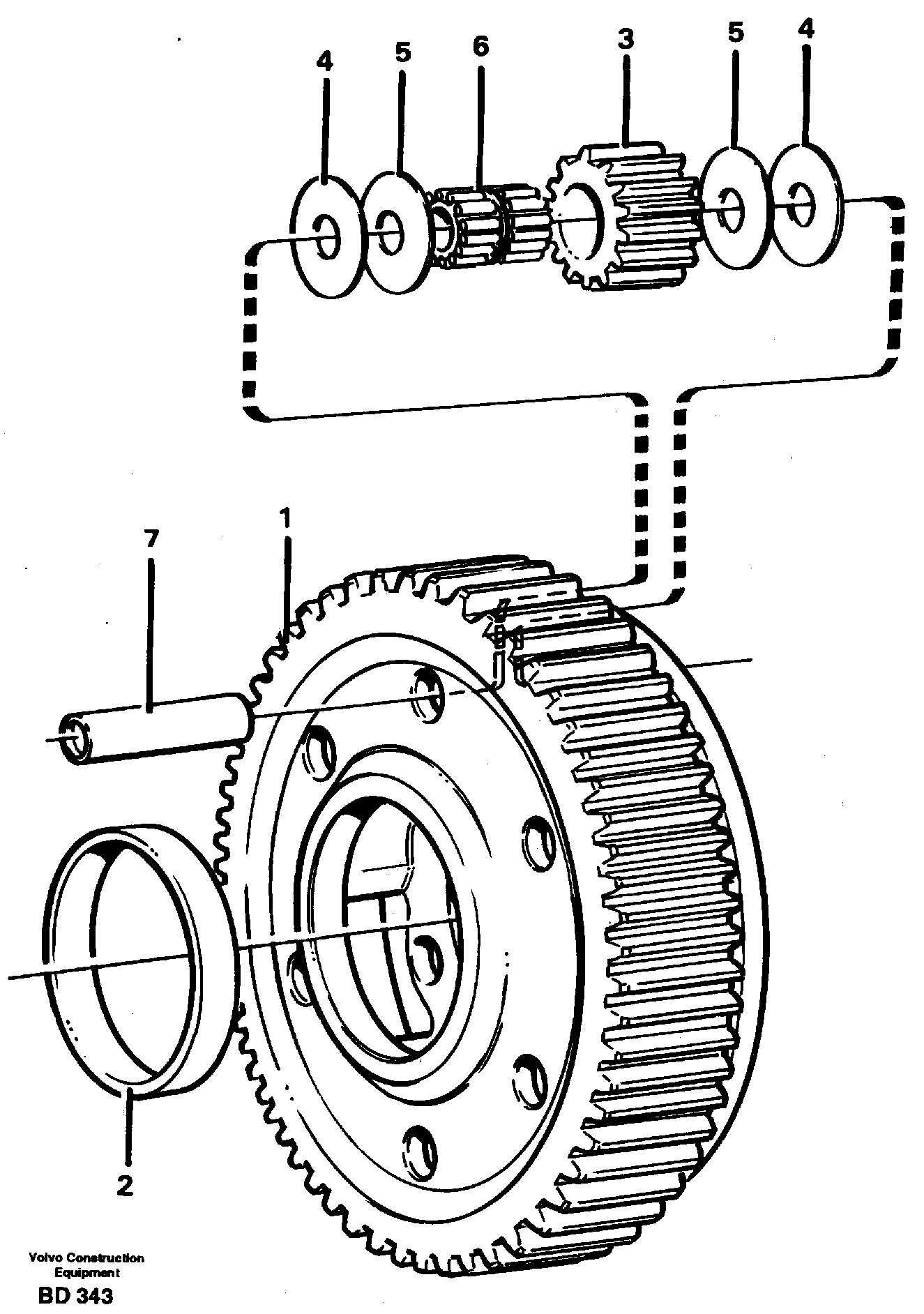 Planet kit, stage 5 — volvo parts diagram