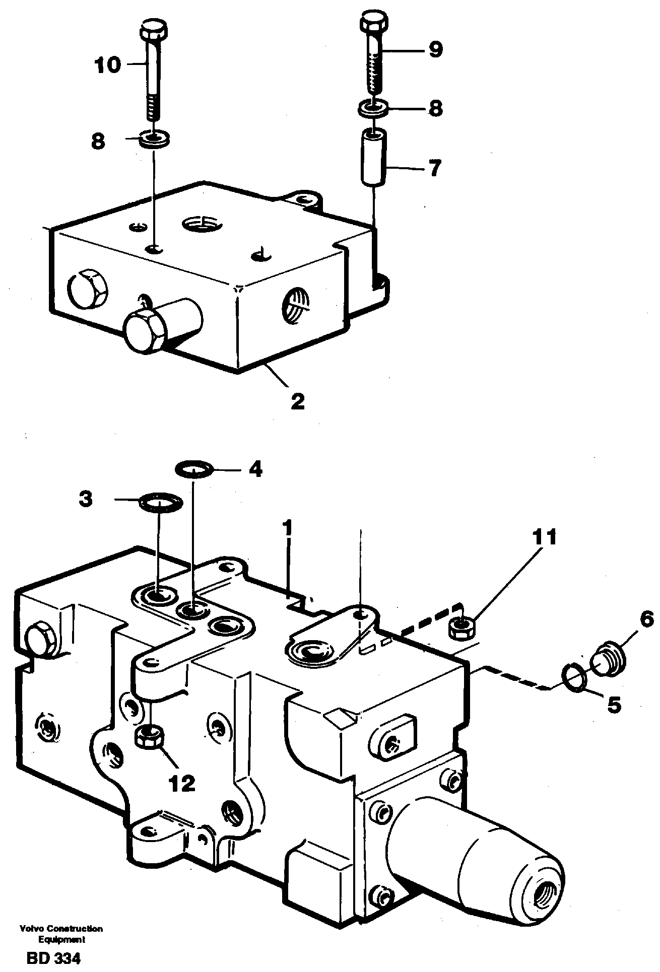 Steering unit — volvo parts diagram
