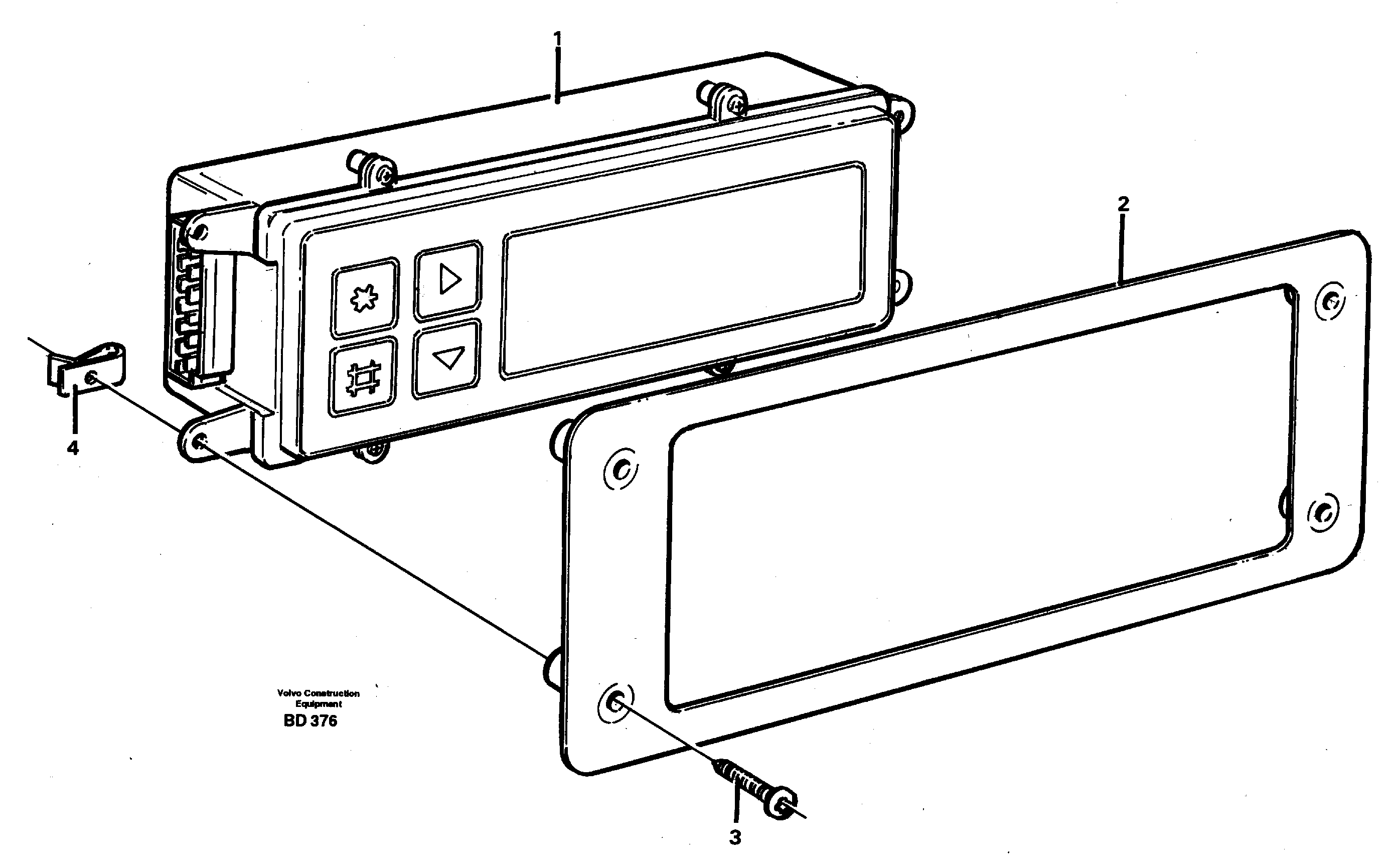 Display panel  93013 — volvo parts diagram