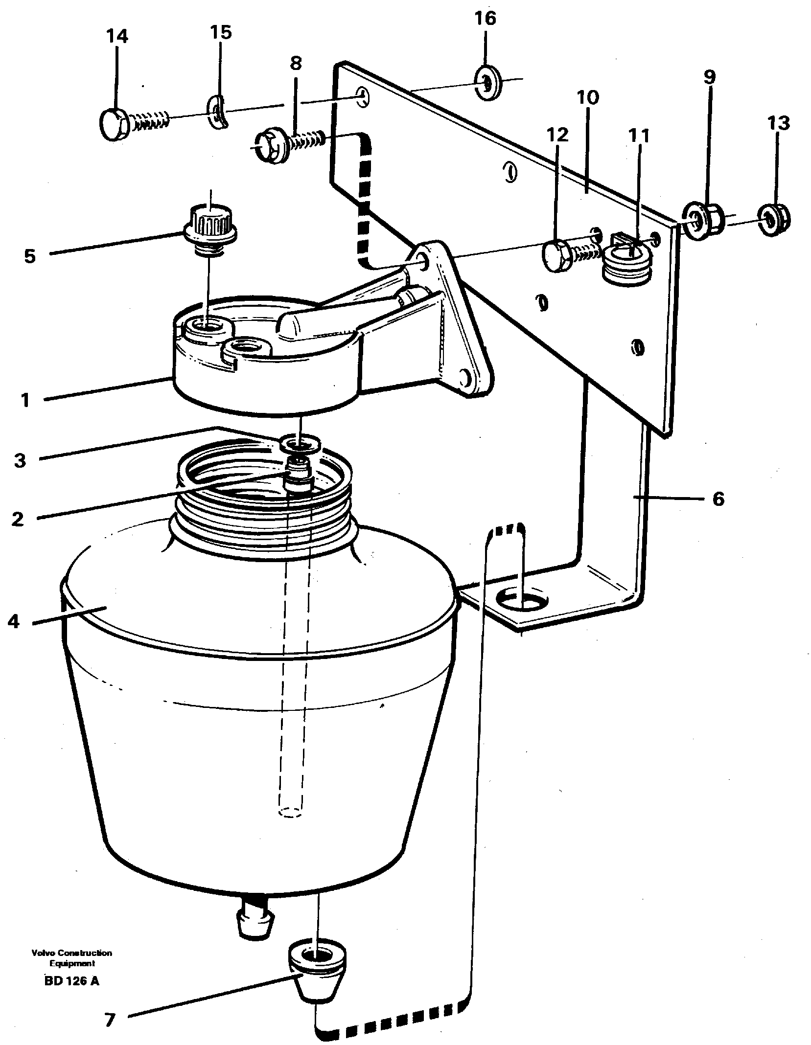 Anti-freeze reservoir — volvo parts diagram