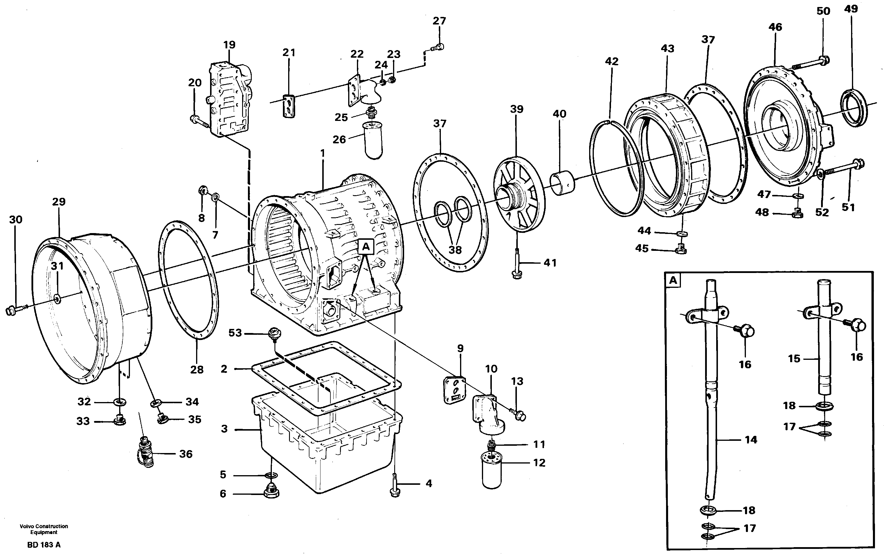 Gearbox housing — volvo parts diagram