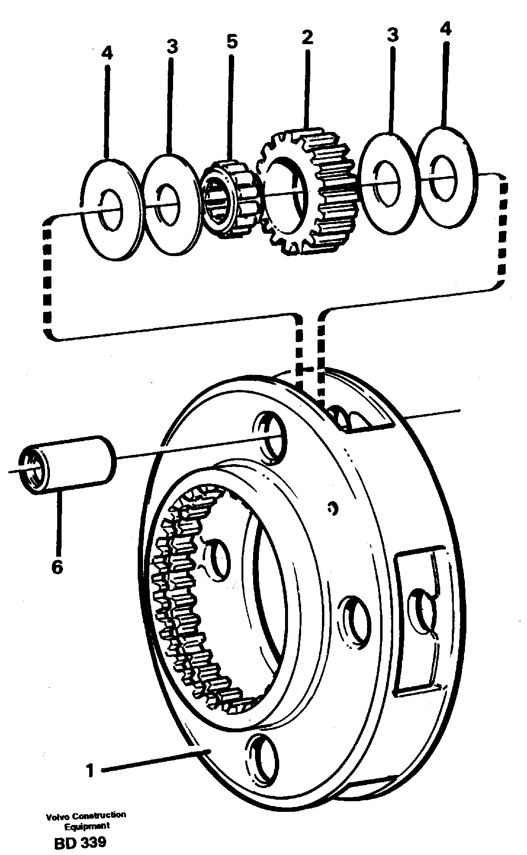 Planet kit, stage 1 — volvo parts diagram
