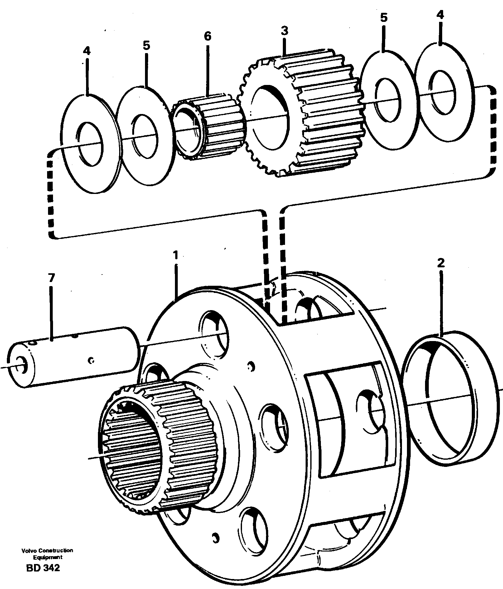 Planet kit, stage 4 — volvo parts diagram