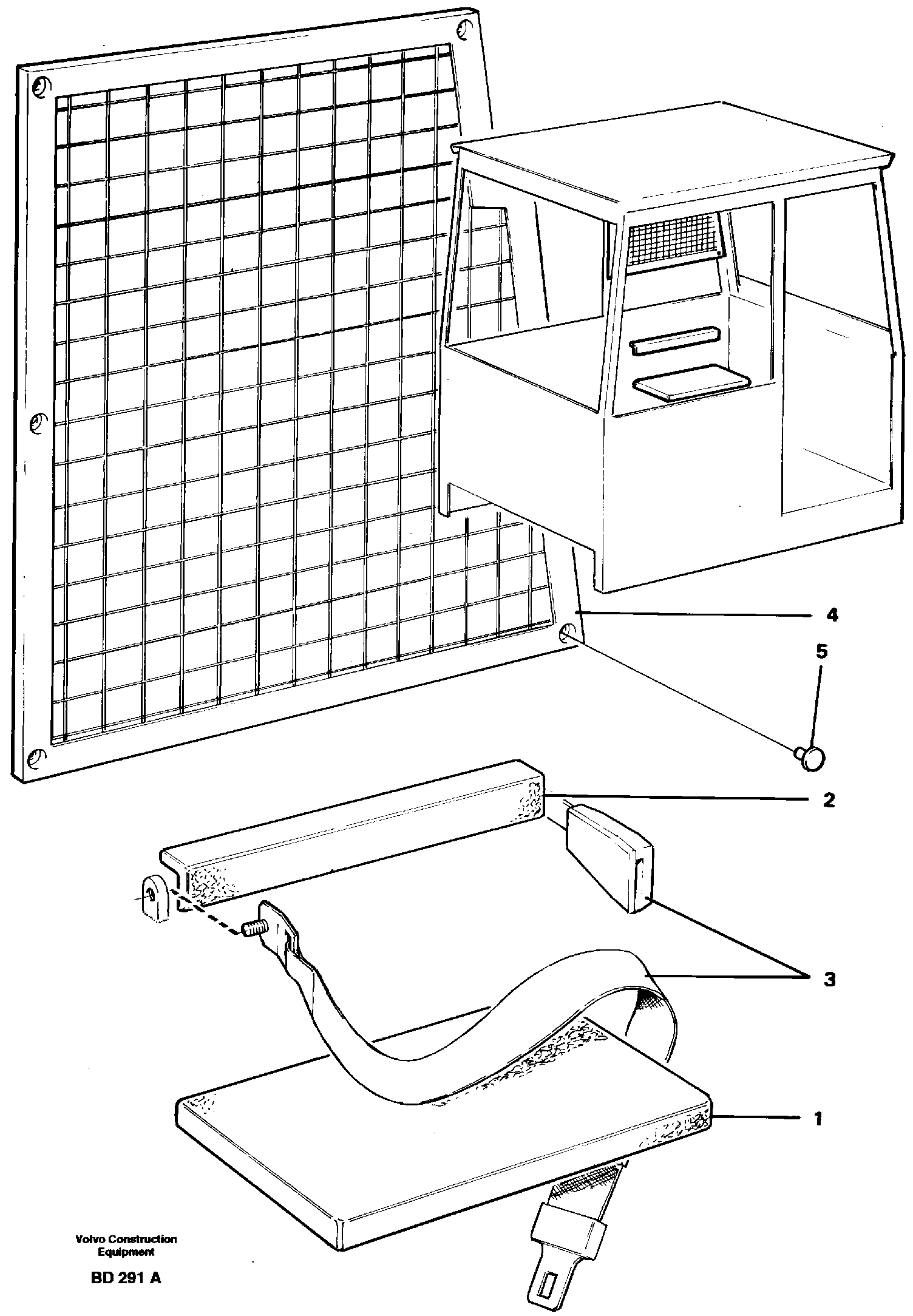 Instructor's seat  91229 — volvo parts diagram