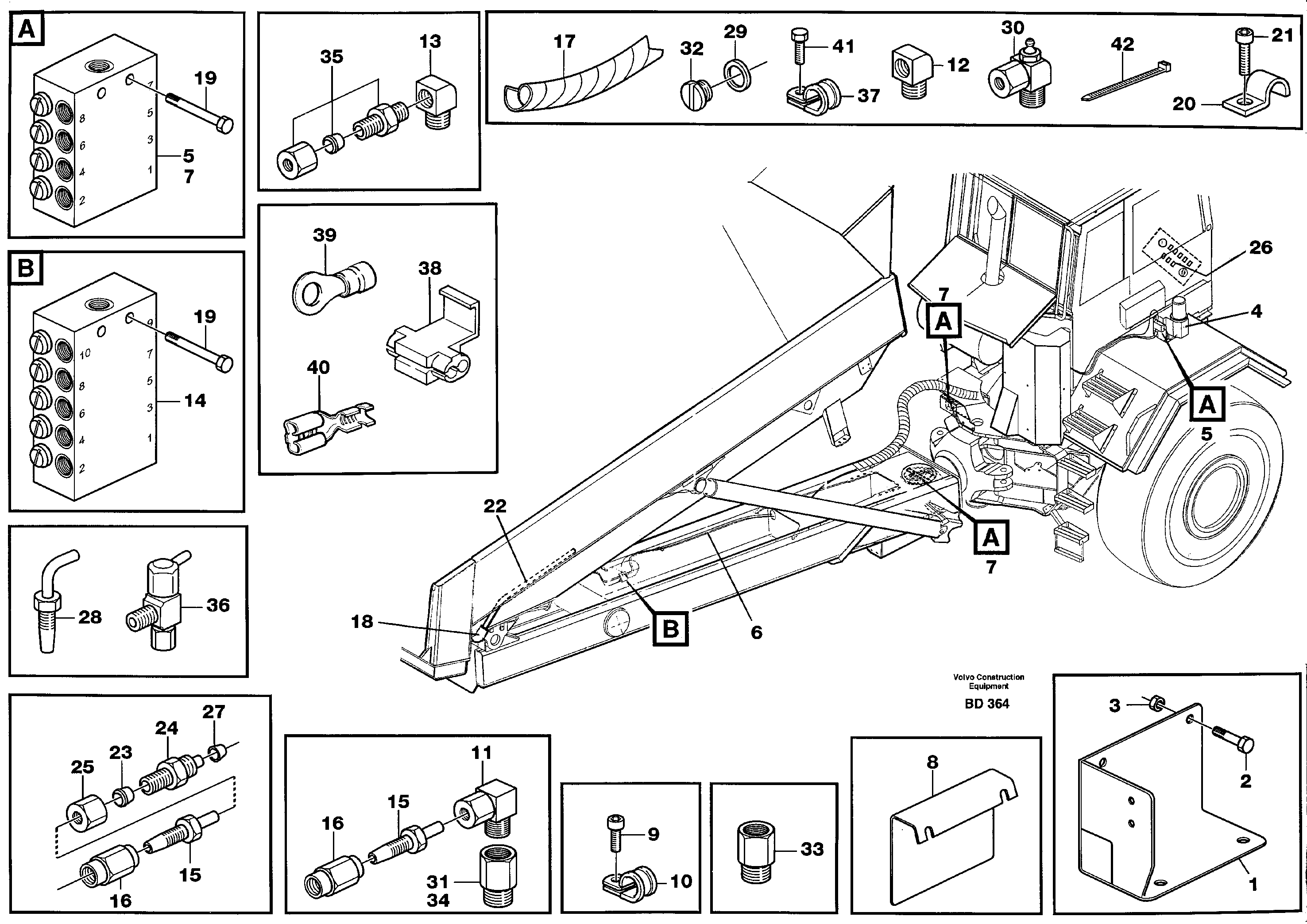 Central lubrication  93087 — volvo parts diagram