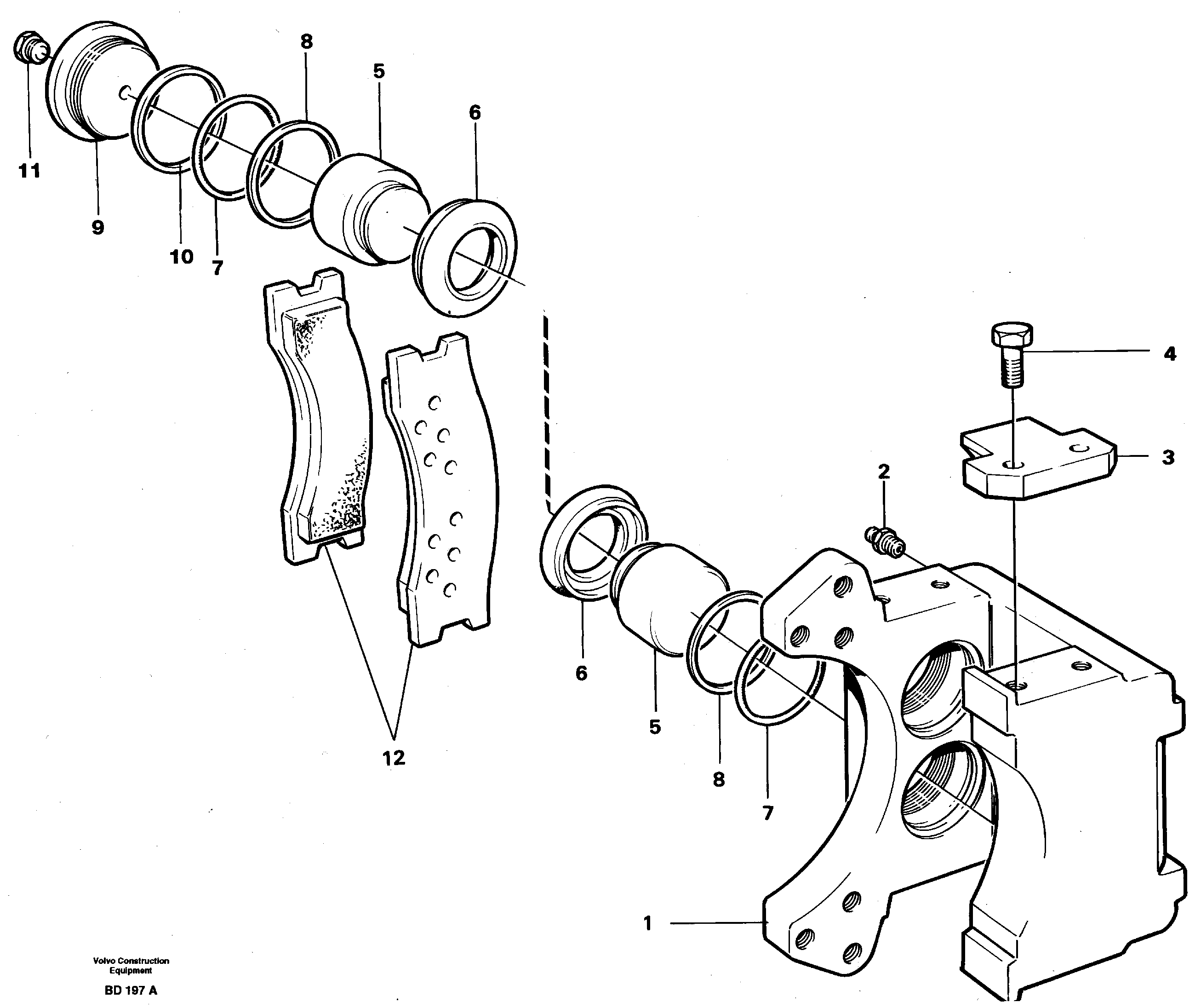Disc brake — volvo parts diagram