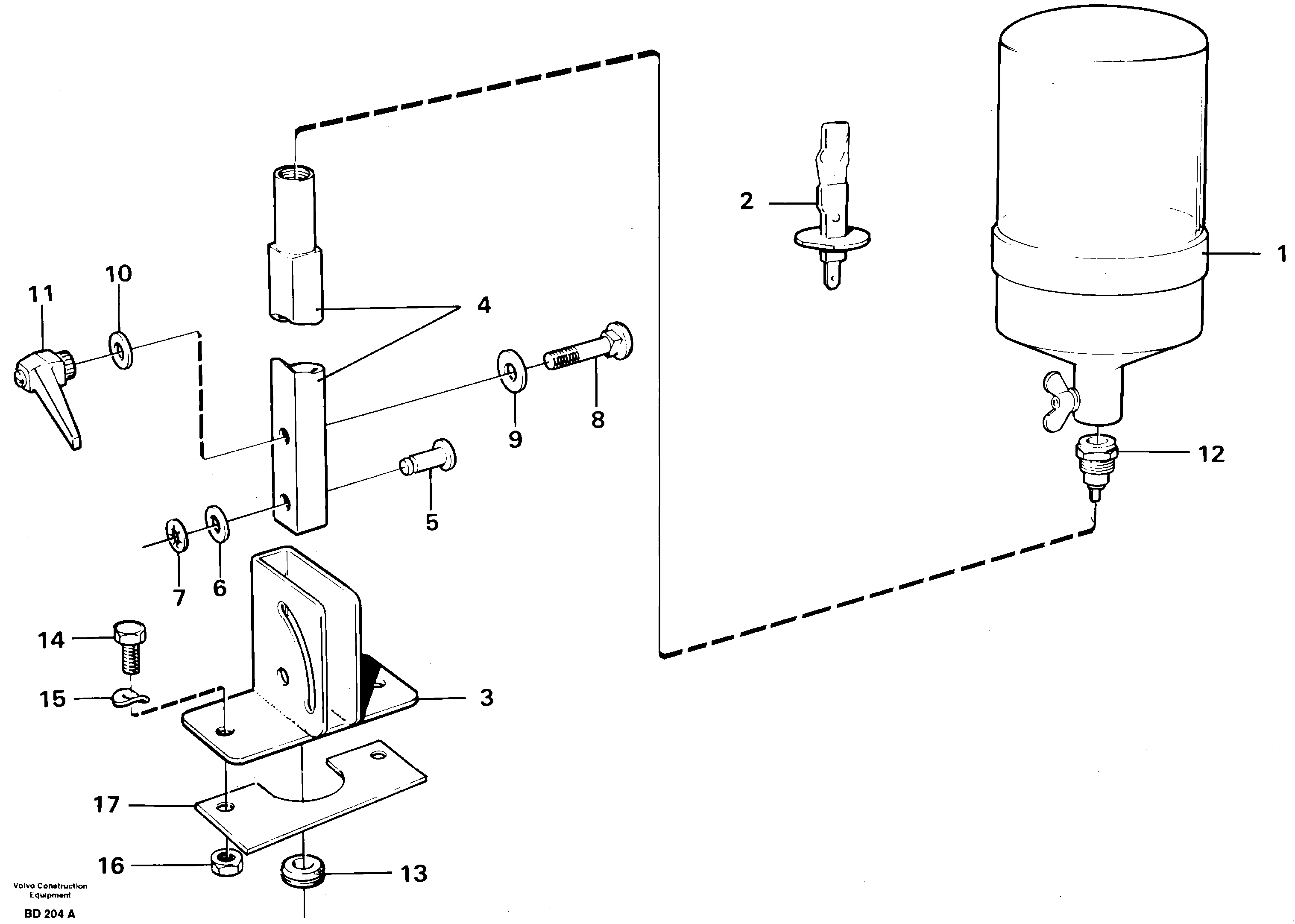 Rotating beacon  91897 — volvo parts diagram