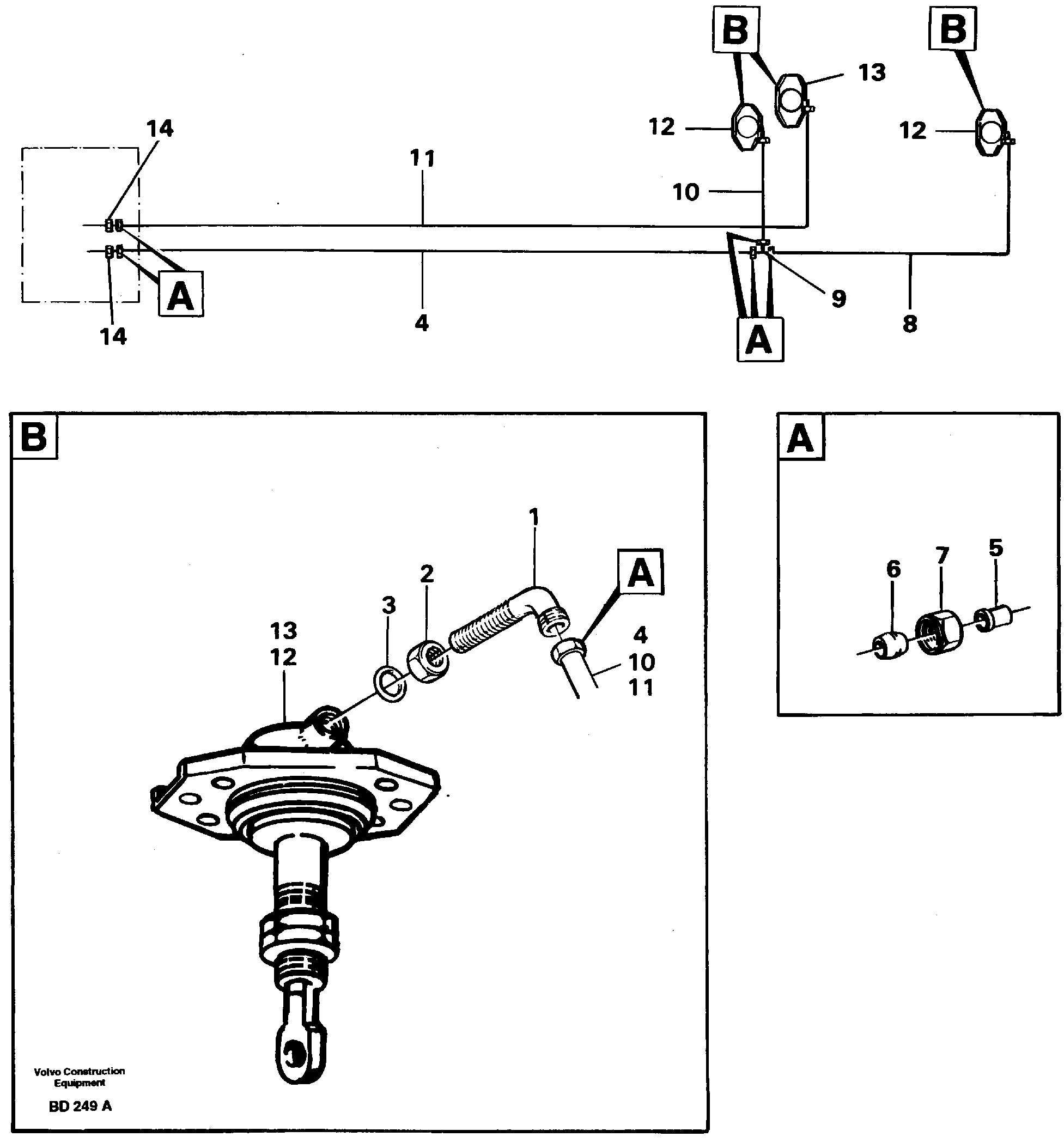 Pneumatic system: diff Trailer — volvo parts diagram