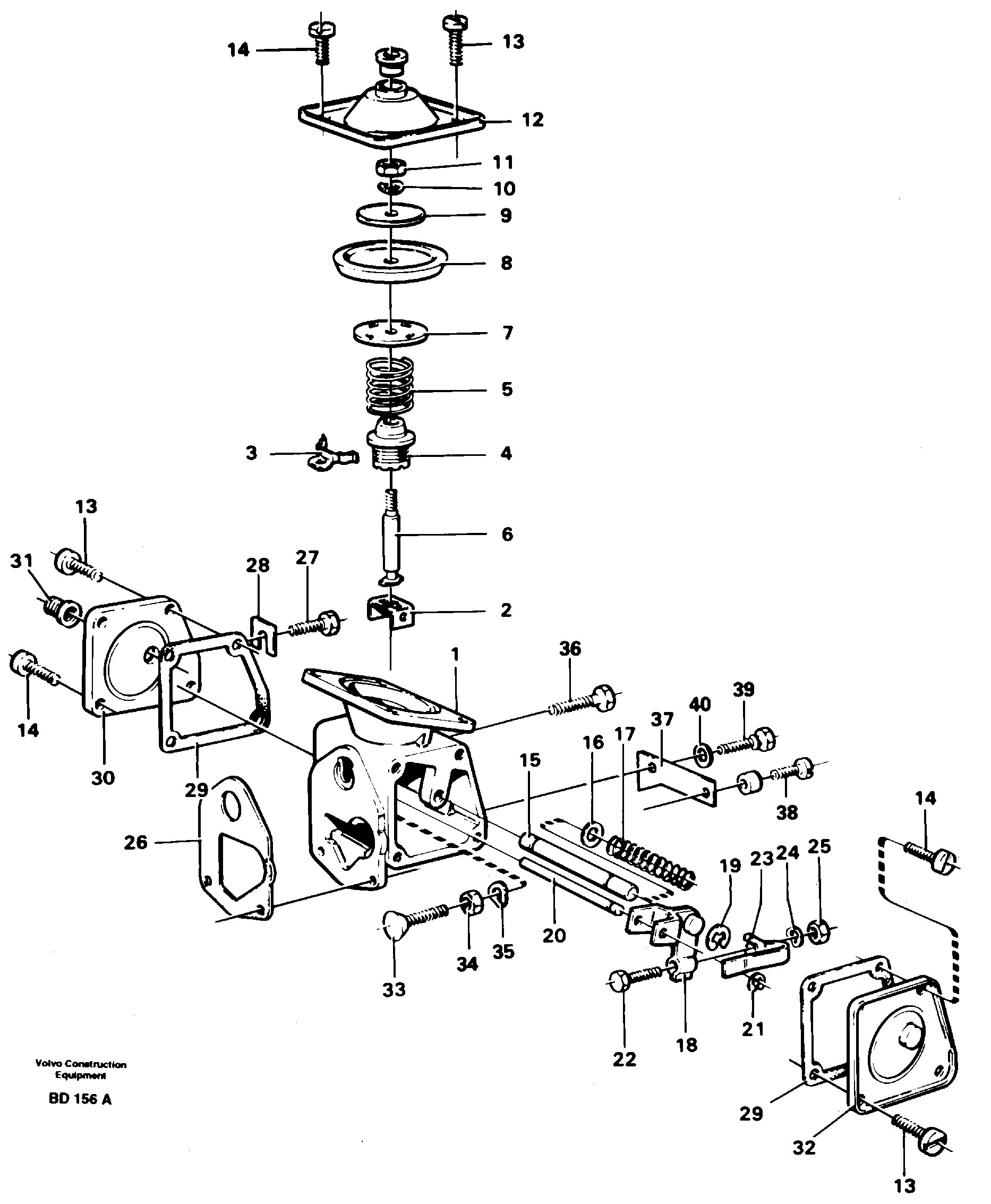 Smoke limiter  TD102KF, TD102KH — volvo parts diagram