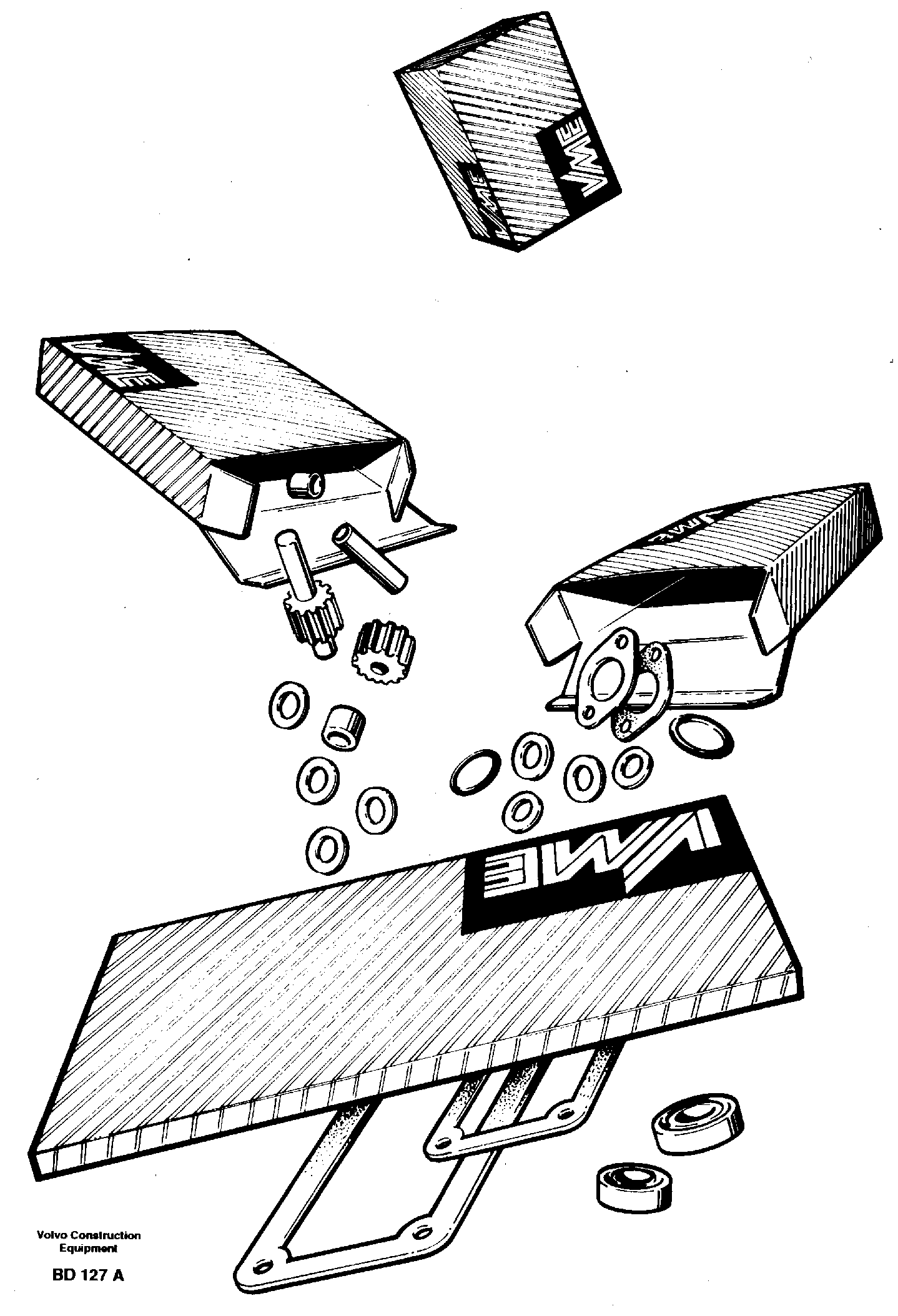 Repair kits for engine — volvo parts diagram
