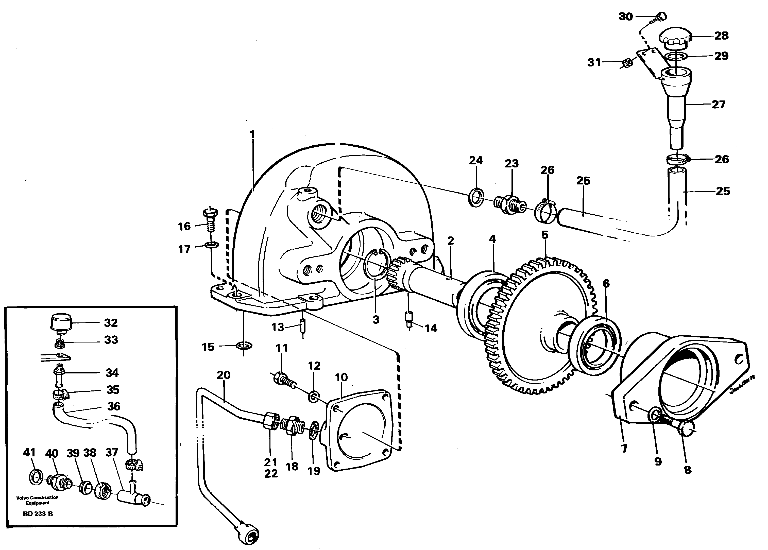 Pump drive — volvo parts diagram