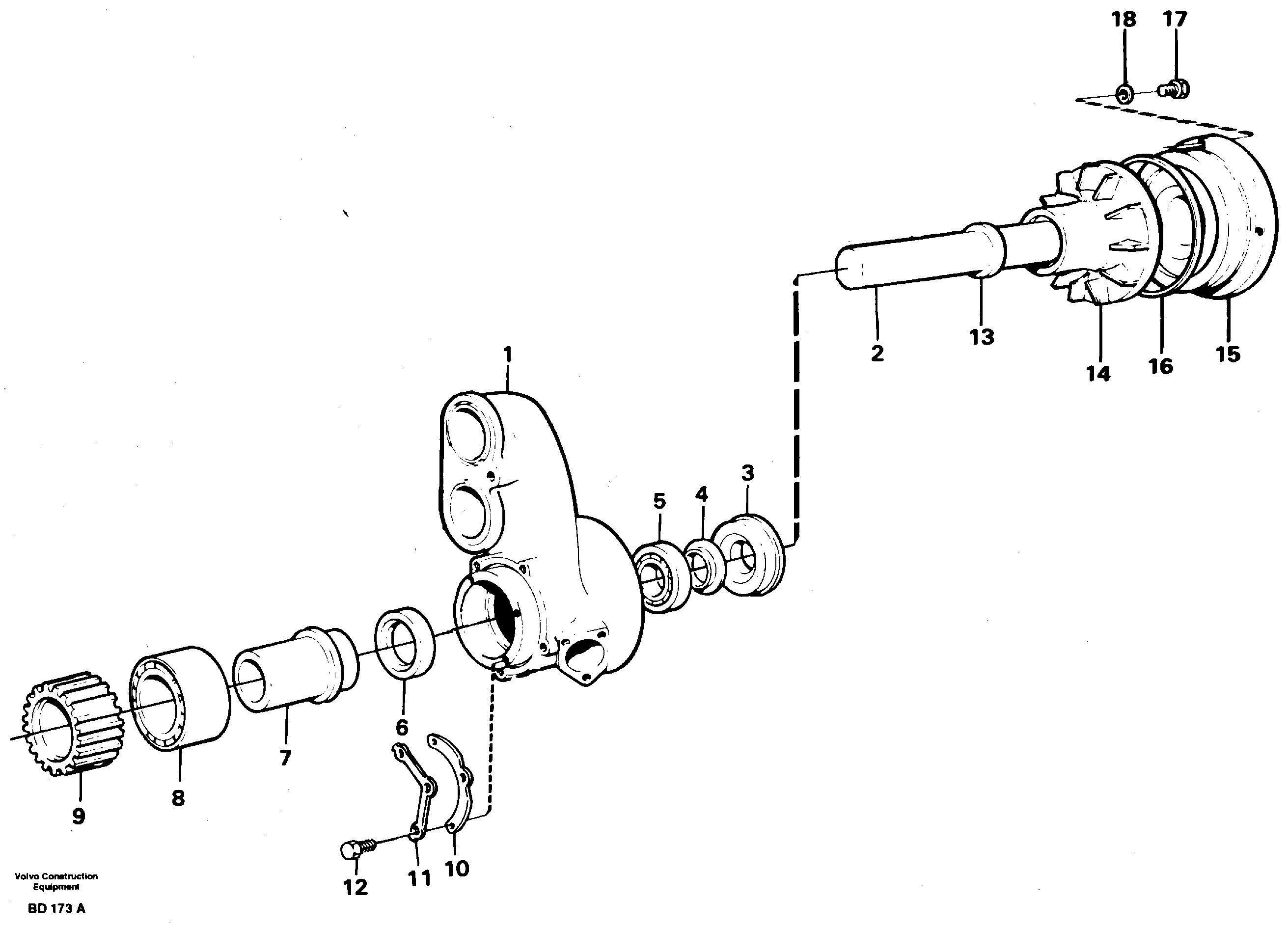 Water pump  TD102KF, TD102KH — volvo parts diagram