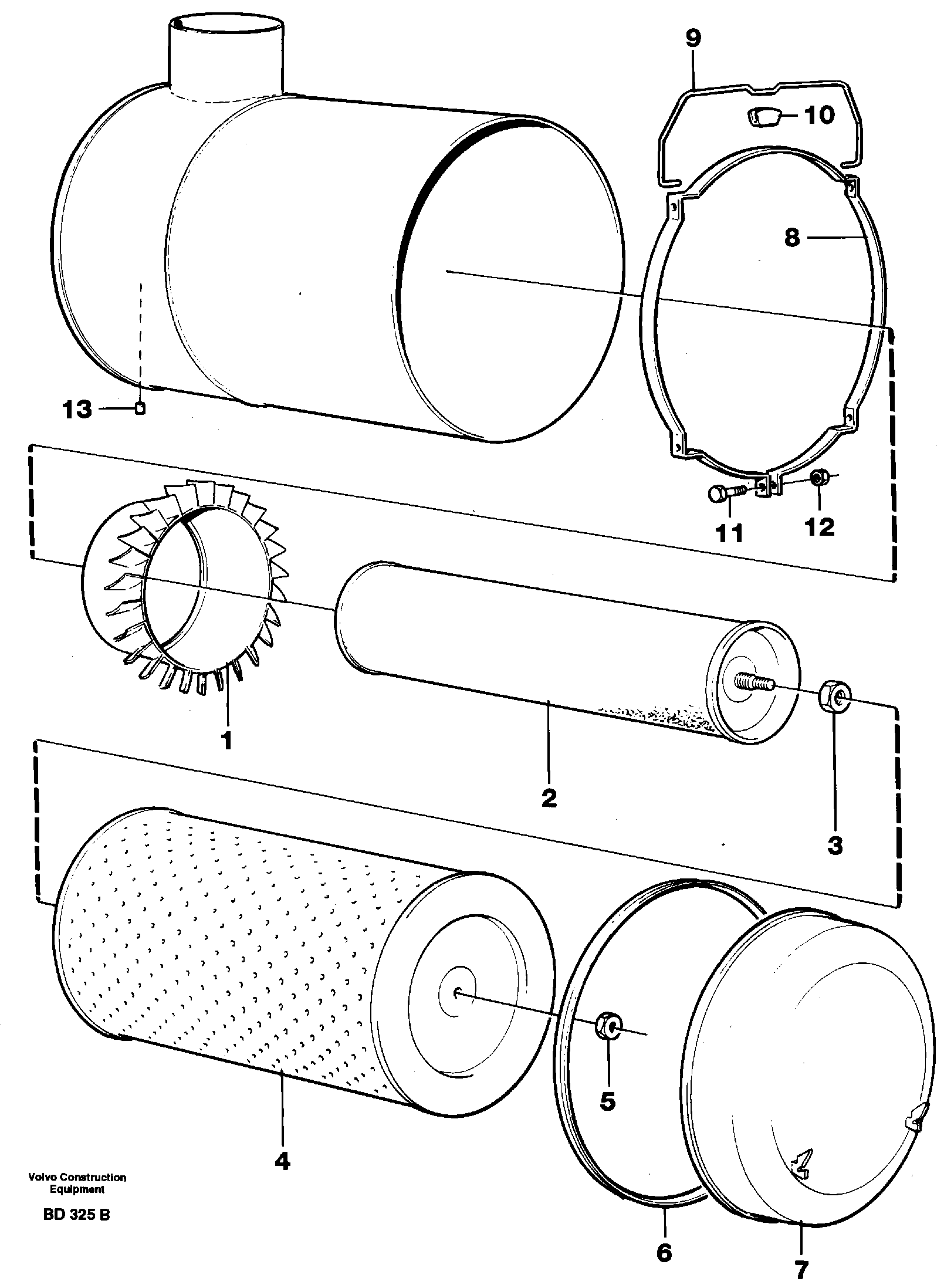 Air filter  92573 — volvo parts diagram