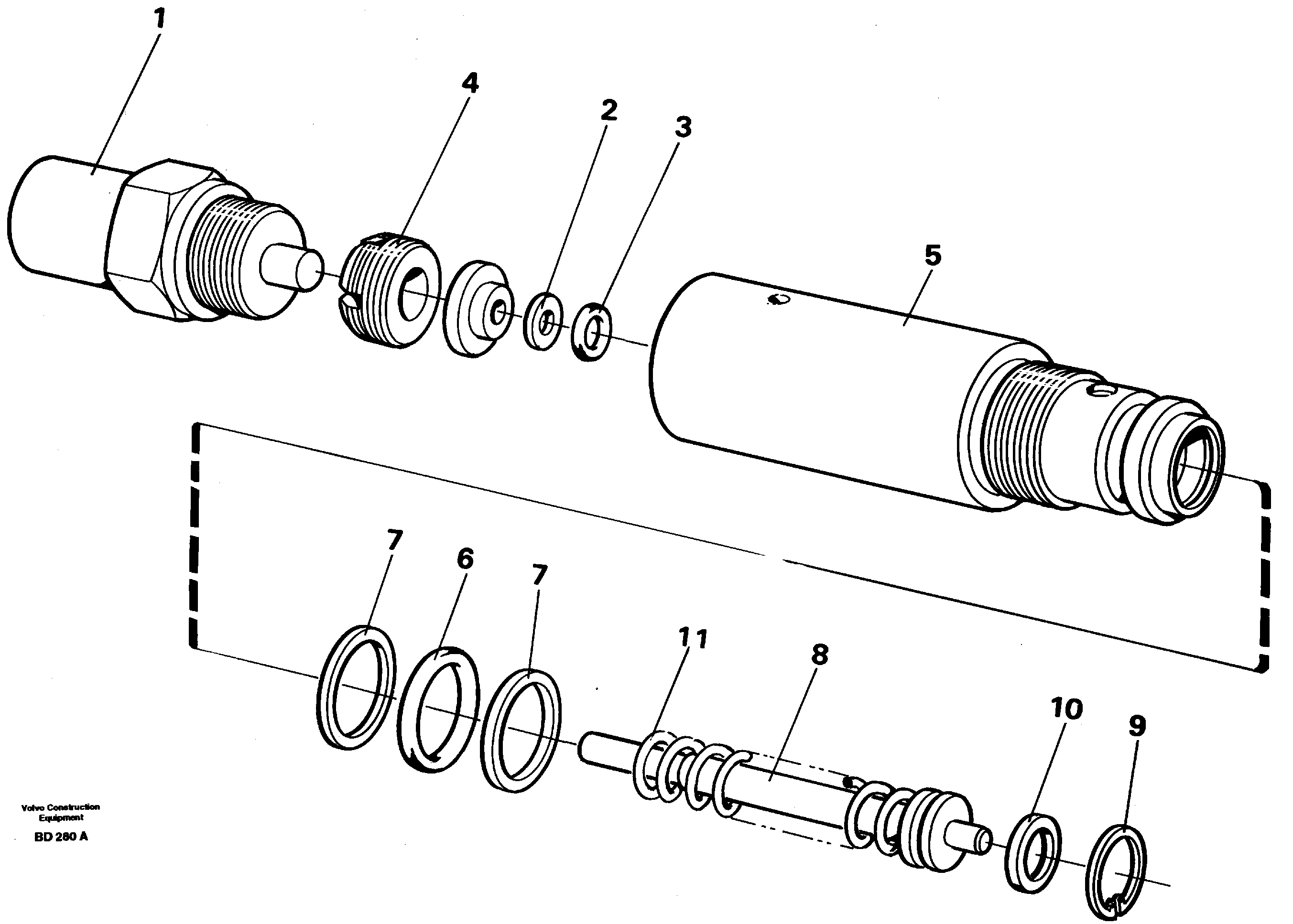 Pressure sensor  SER NO - 1253 — volvo parts diagram