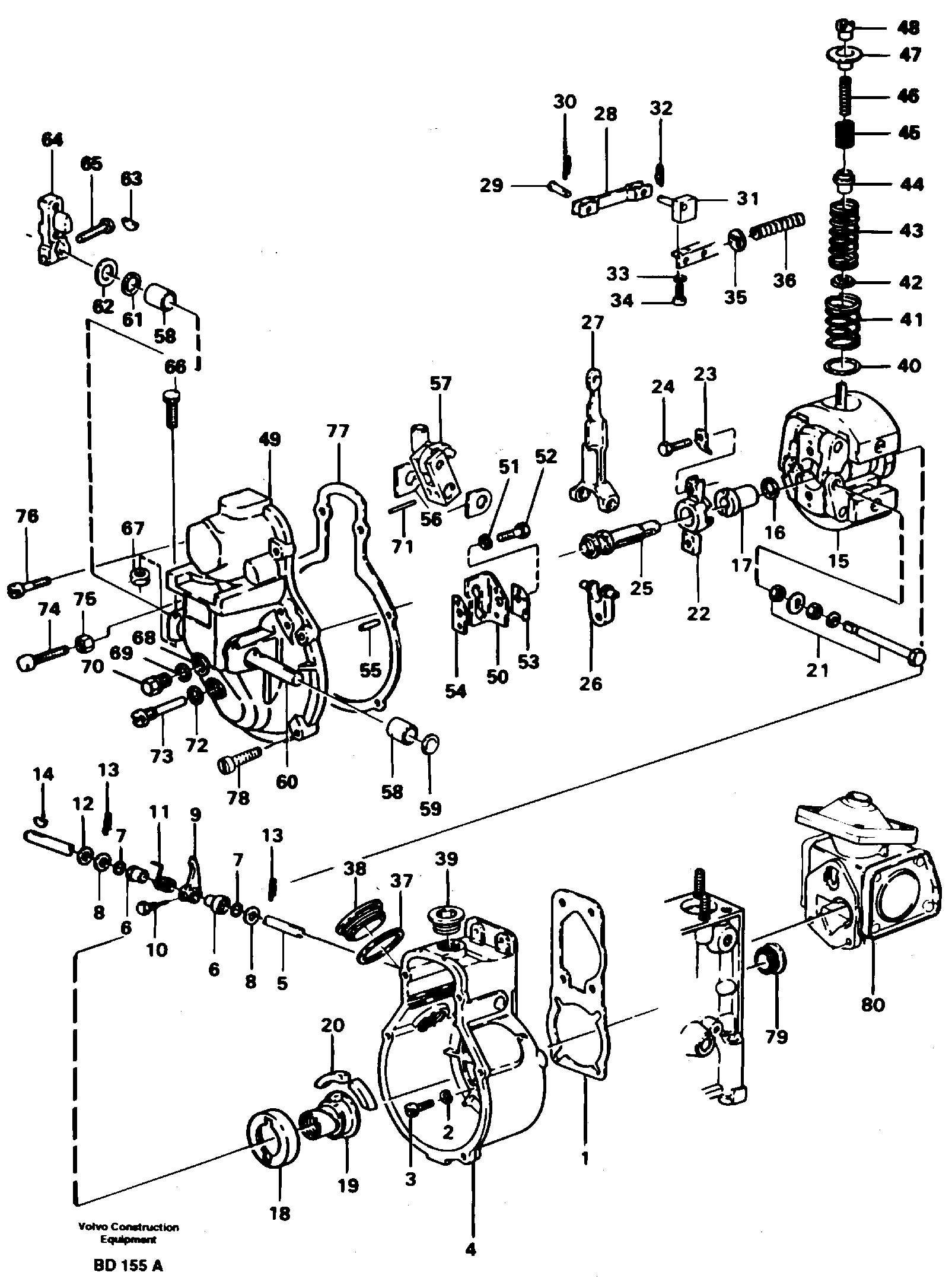 Centrifugal governor  TD102KF, TD102KH — volvo parts diagram