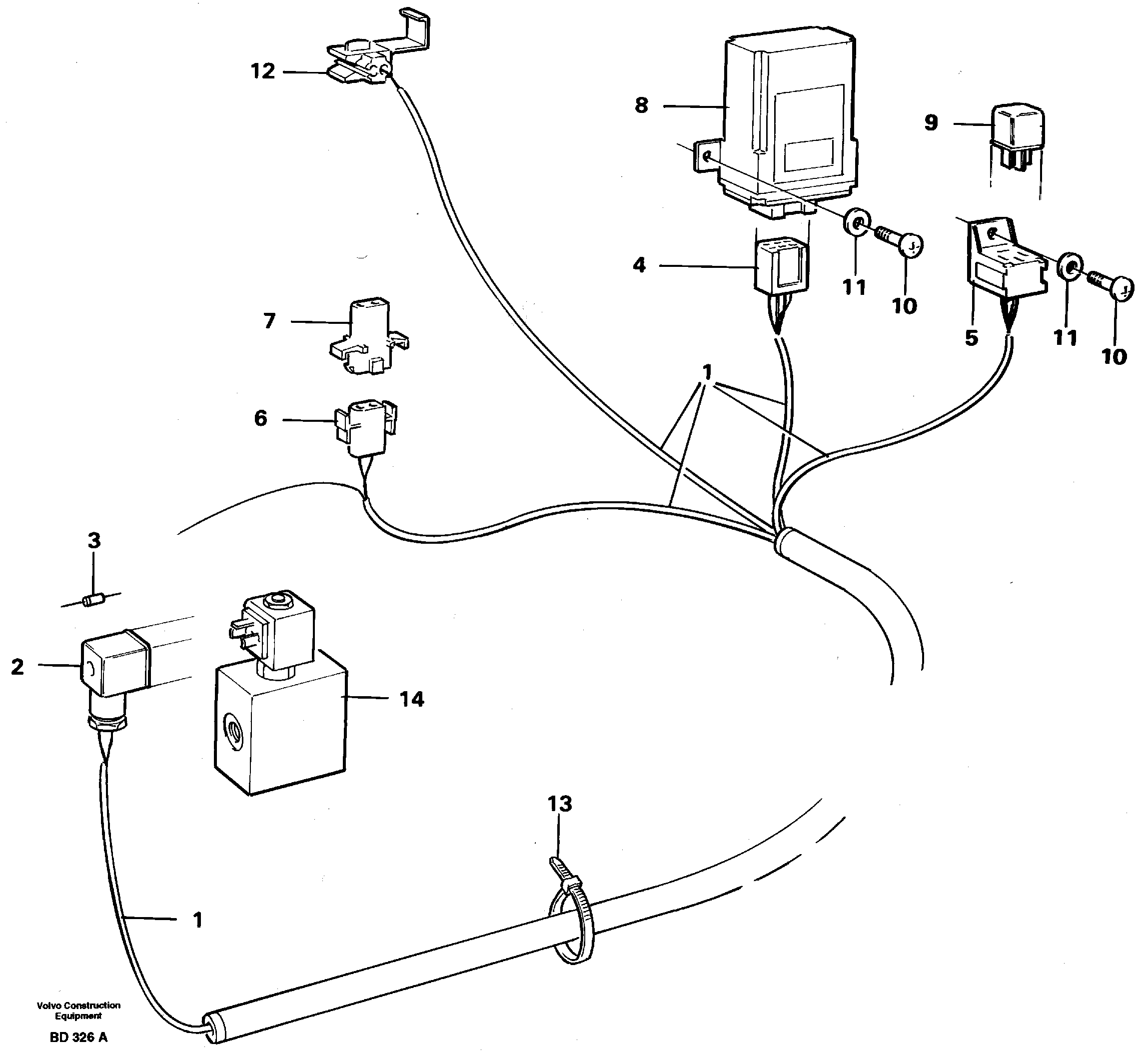 Low-emission: Electrical equipment  92238 — volvo parts diagram
