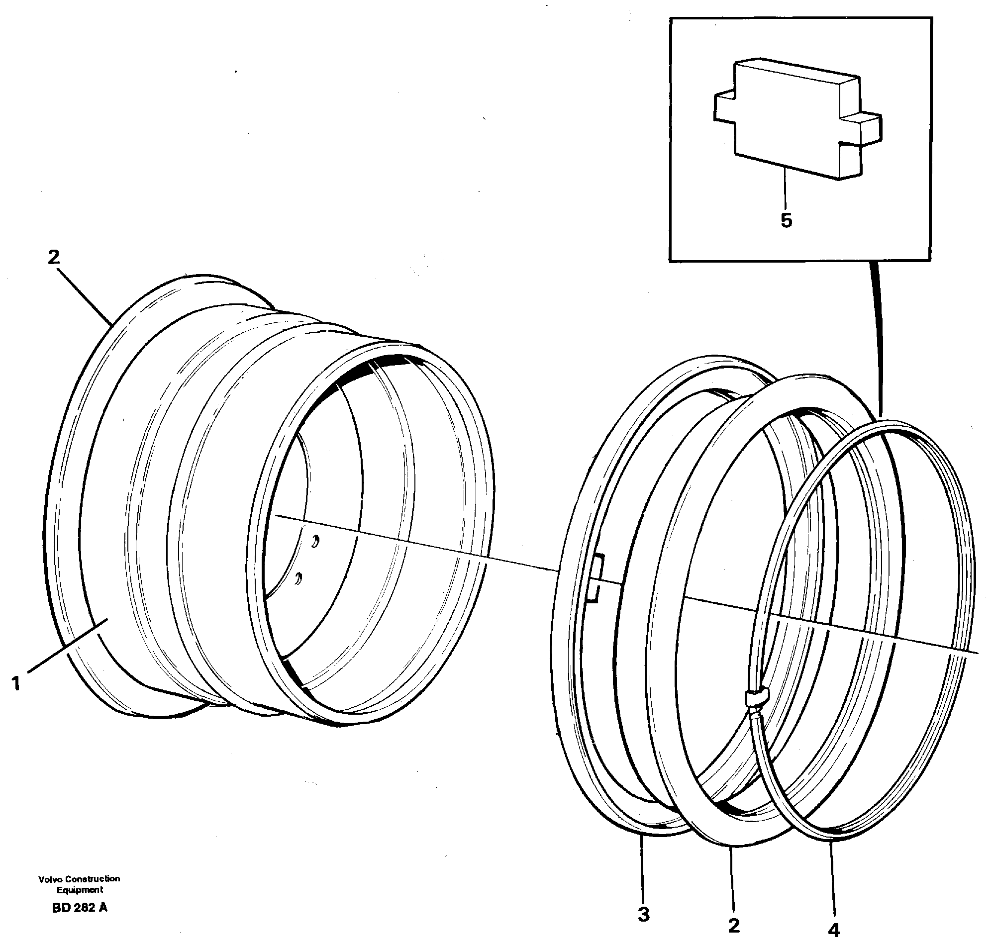Rim 19,5-25 ; 22-25/3 — volvo parts diagram
