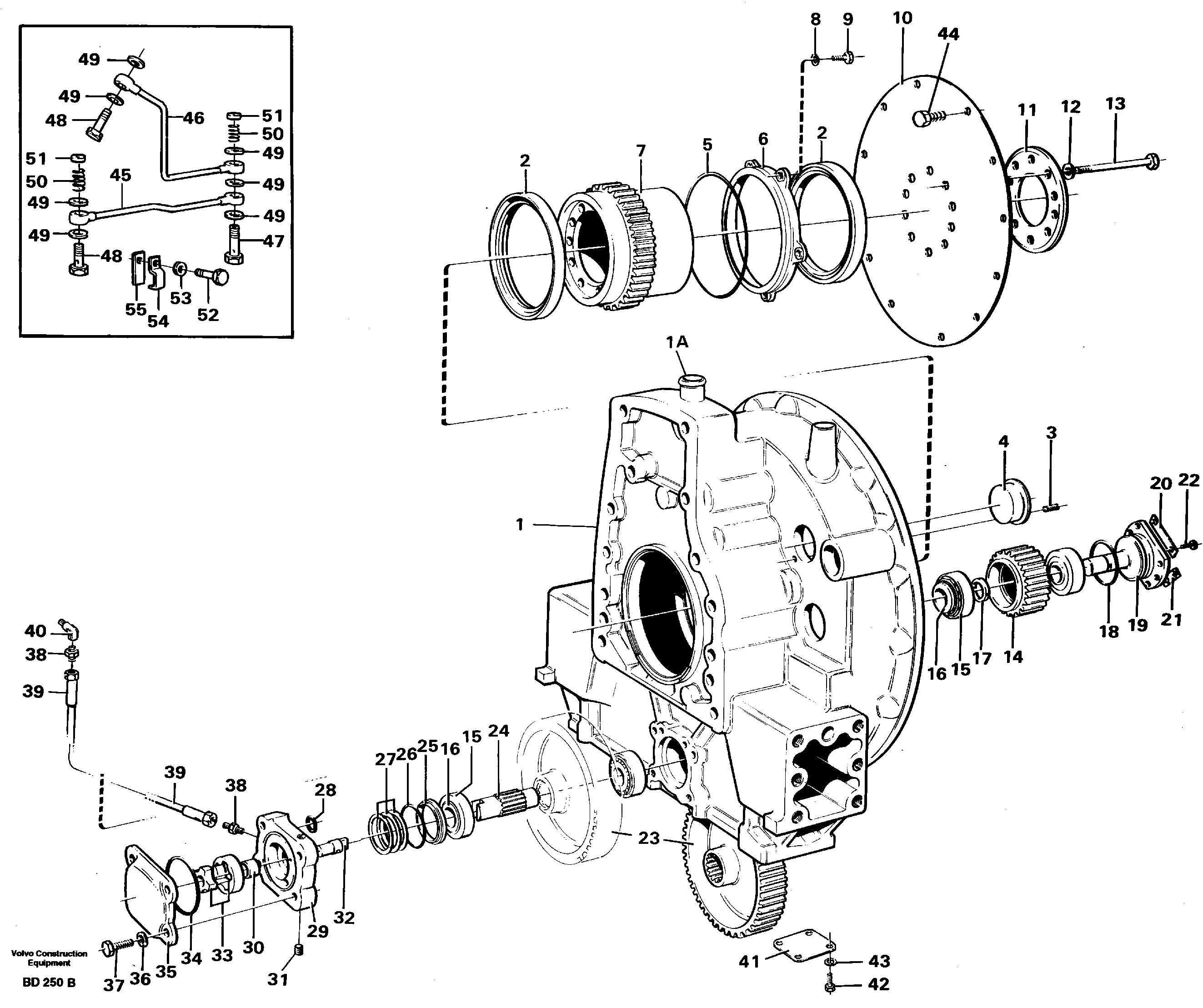 Pump drive — volvo parts diagram