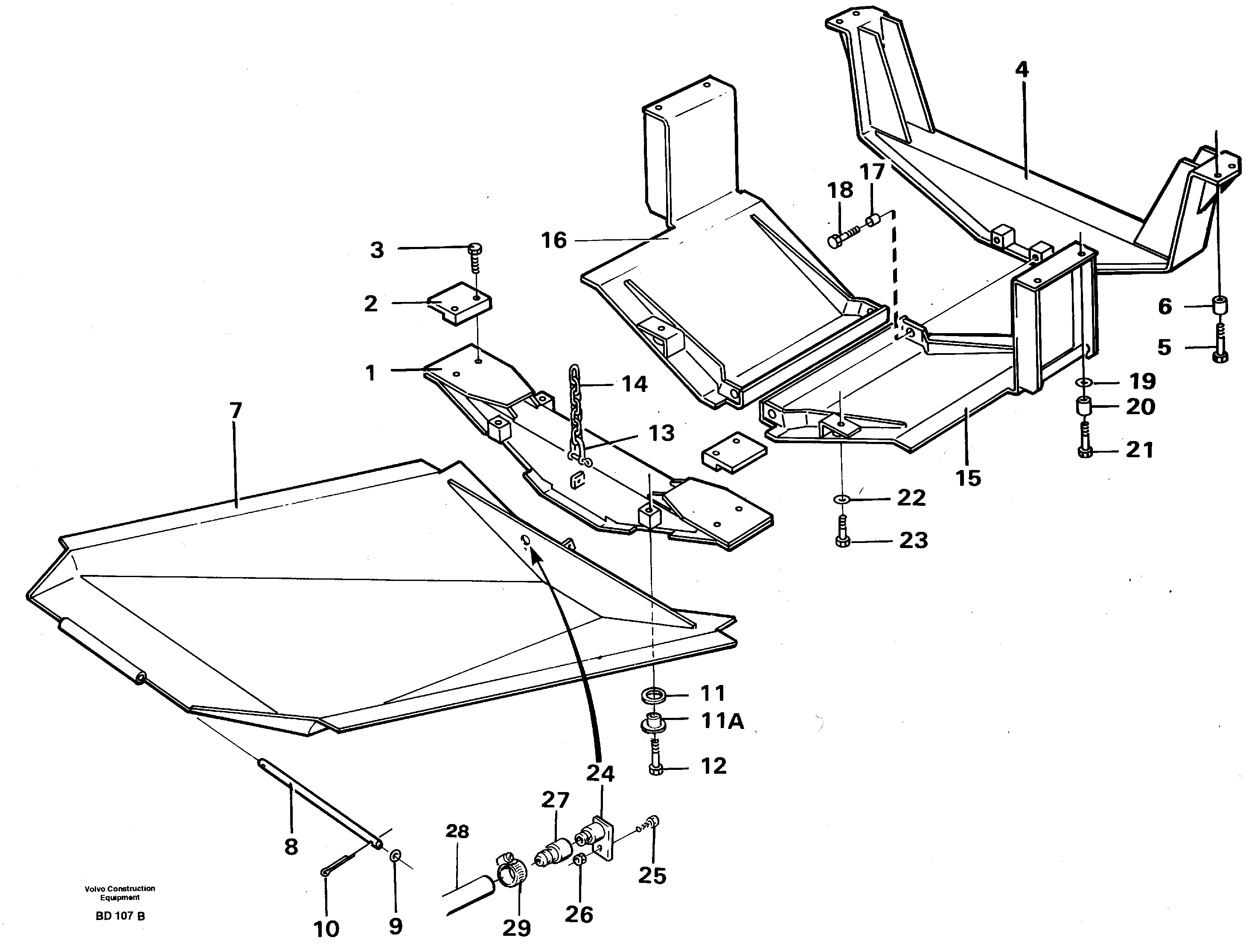 Bottom-guard plates — volvo parts diagram