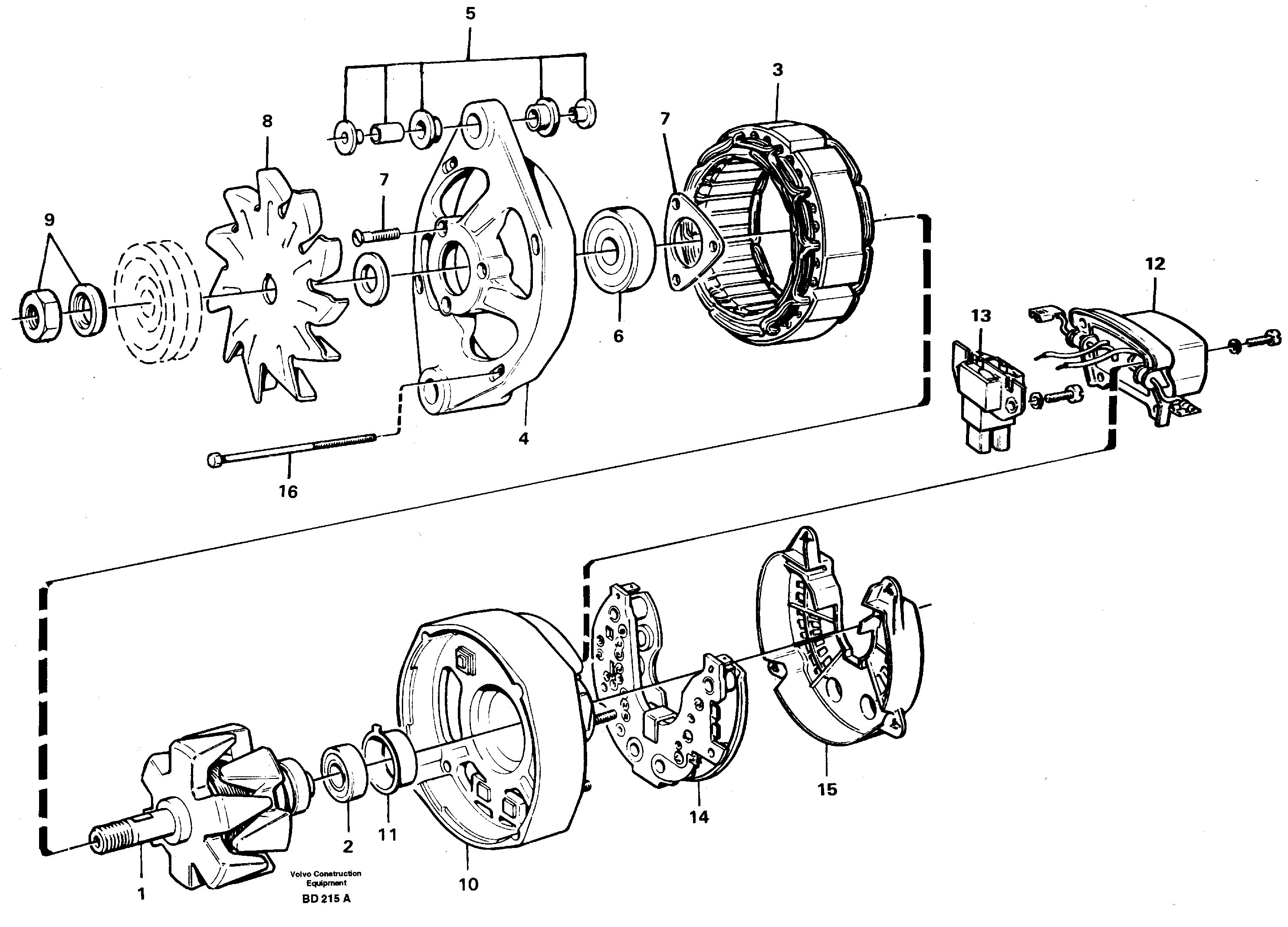 Alternator — volvo parts diagram