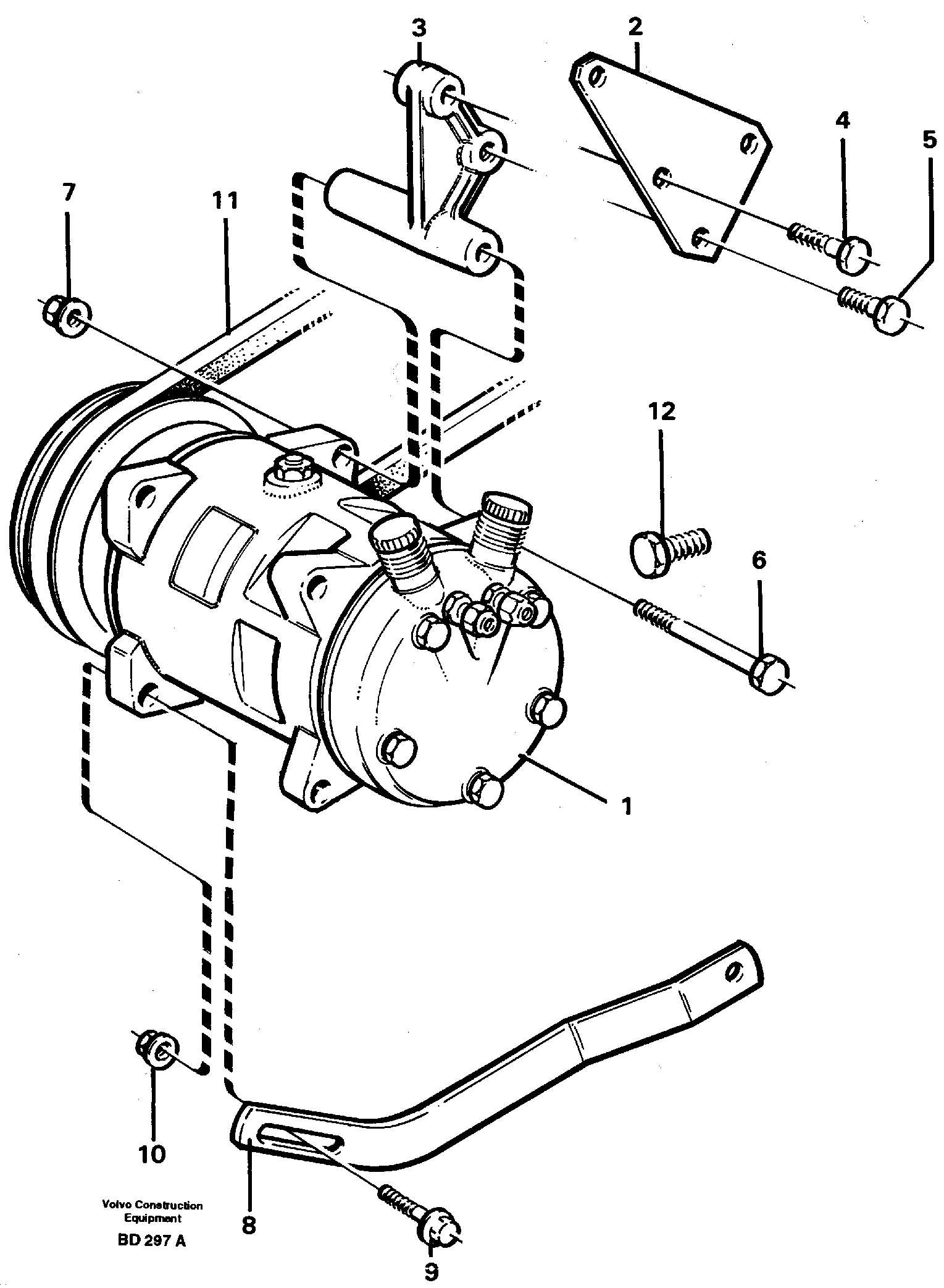 Compressor air-condition  91331 — volvo parts diagram