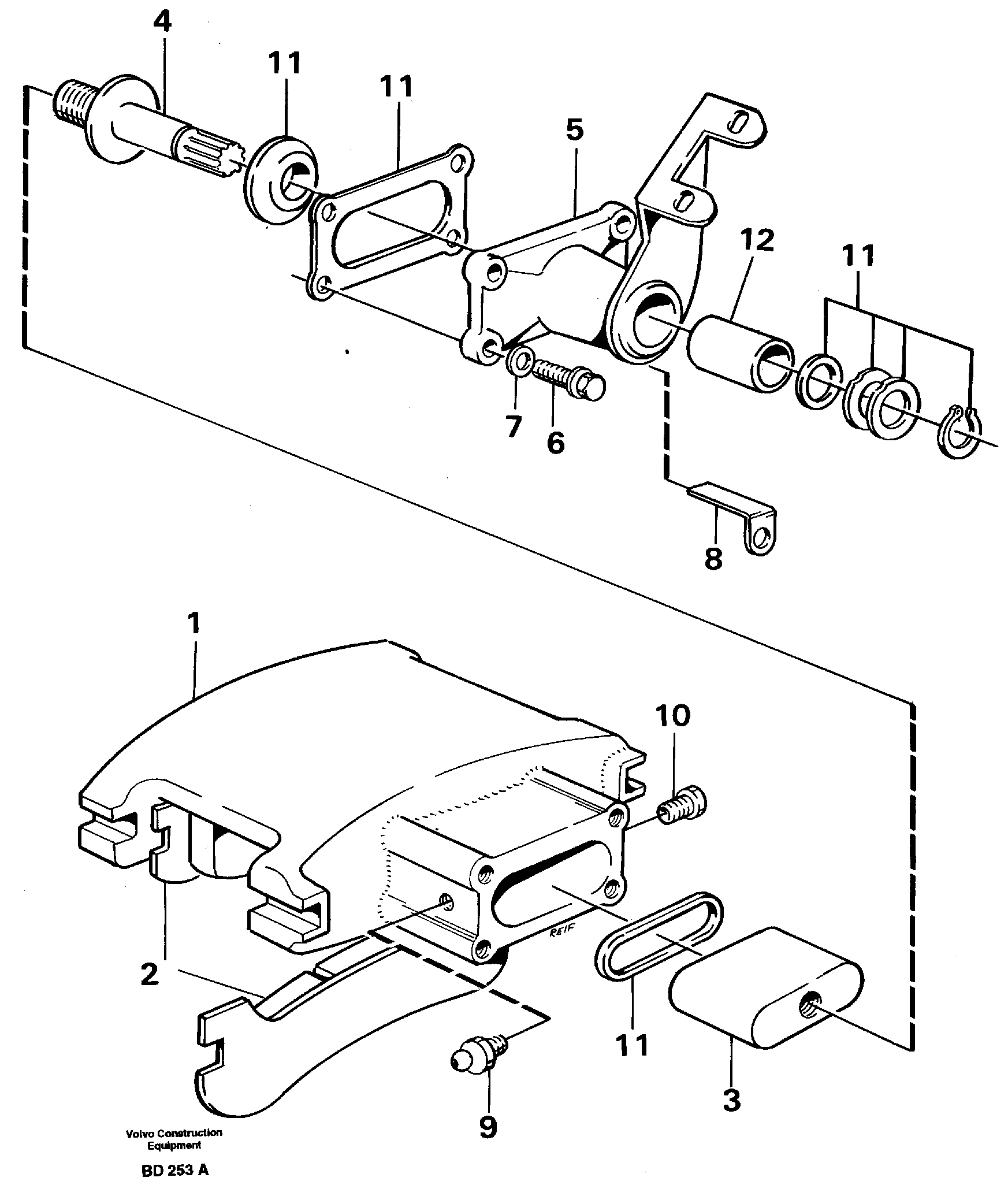Disc brake — volvo parts diagram