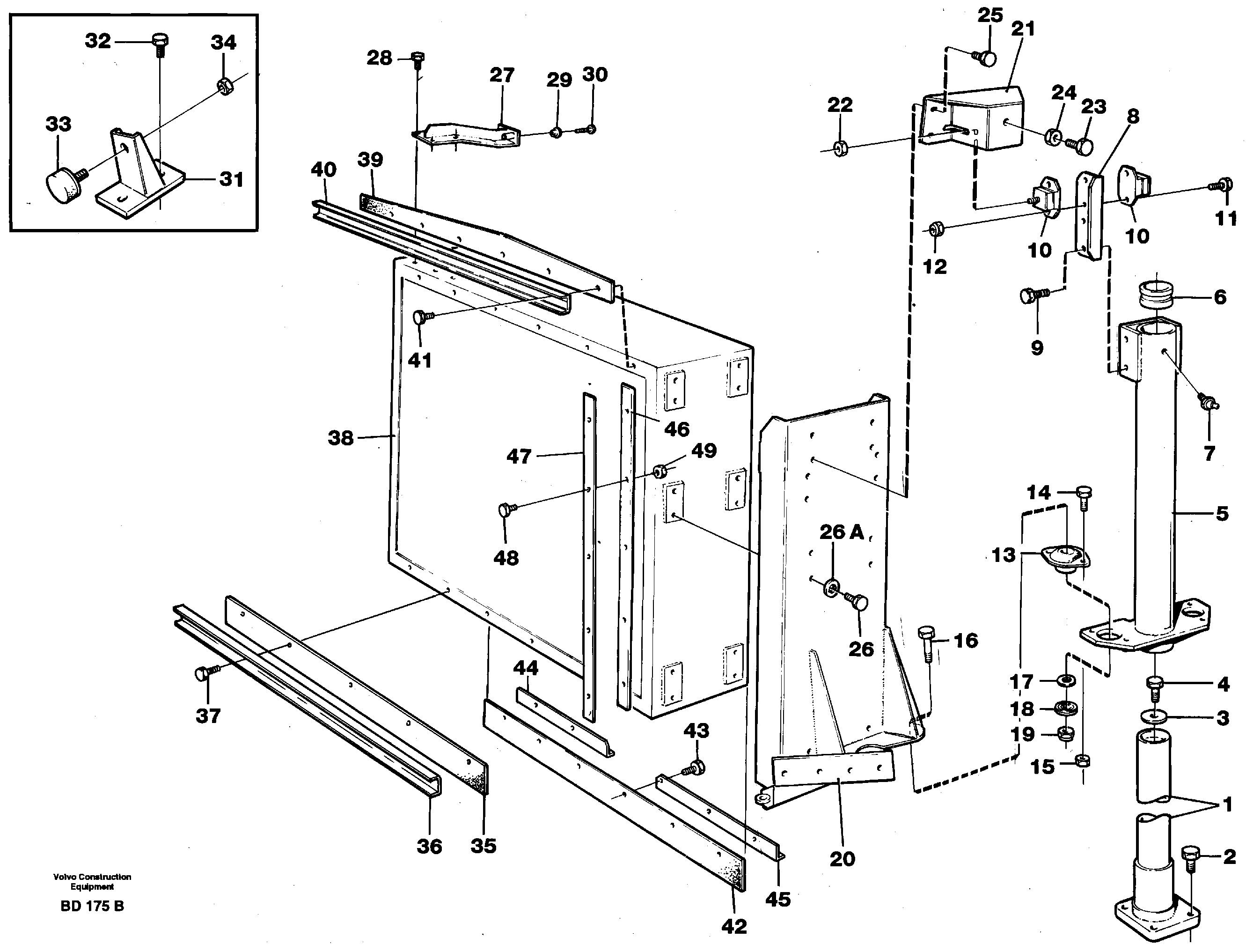 Radiator mounting — volvo parts diagram