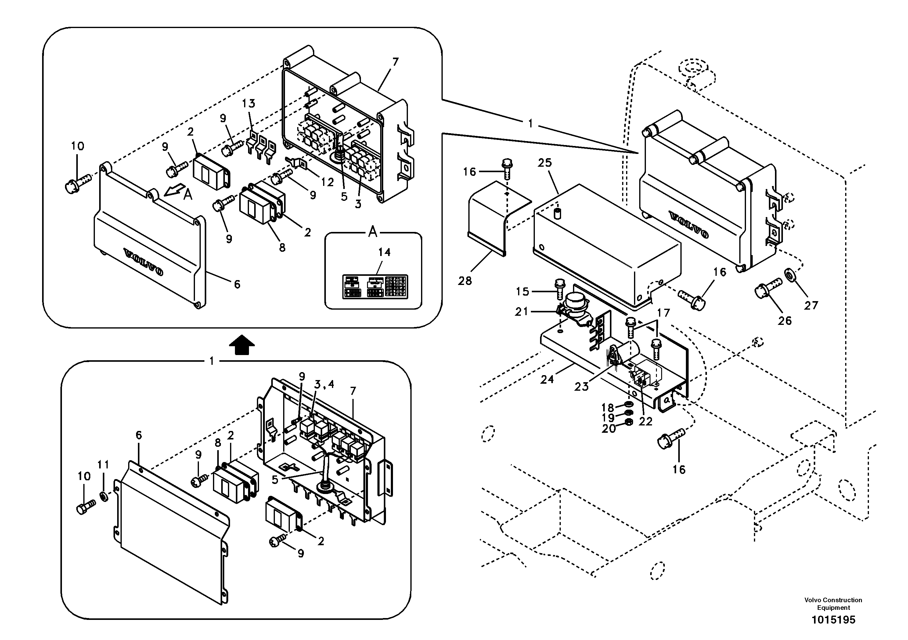 Electrical relay — volvo parts diagram