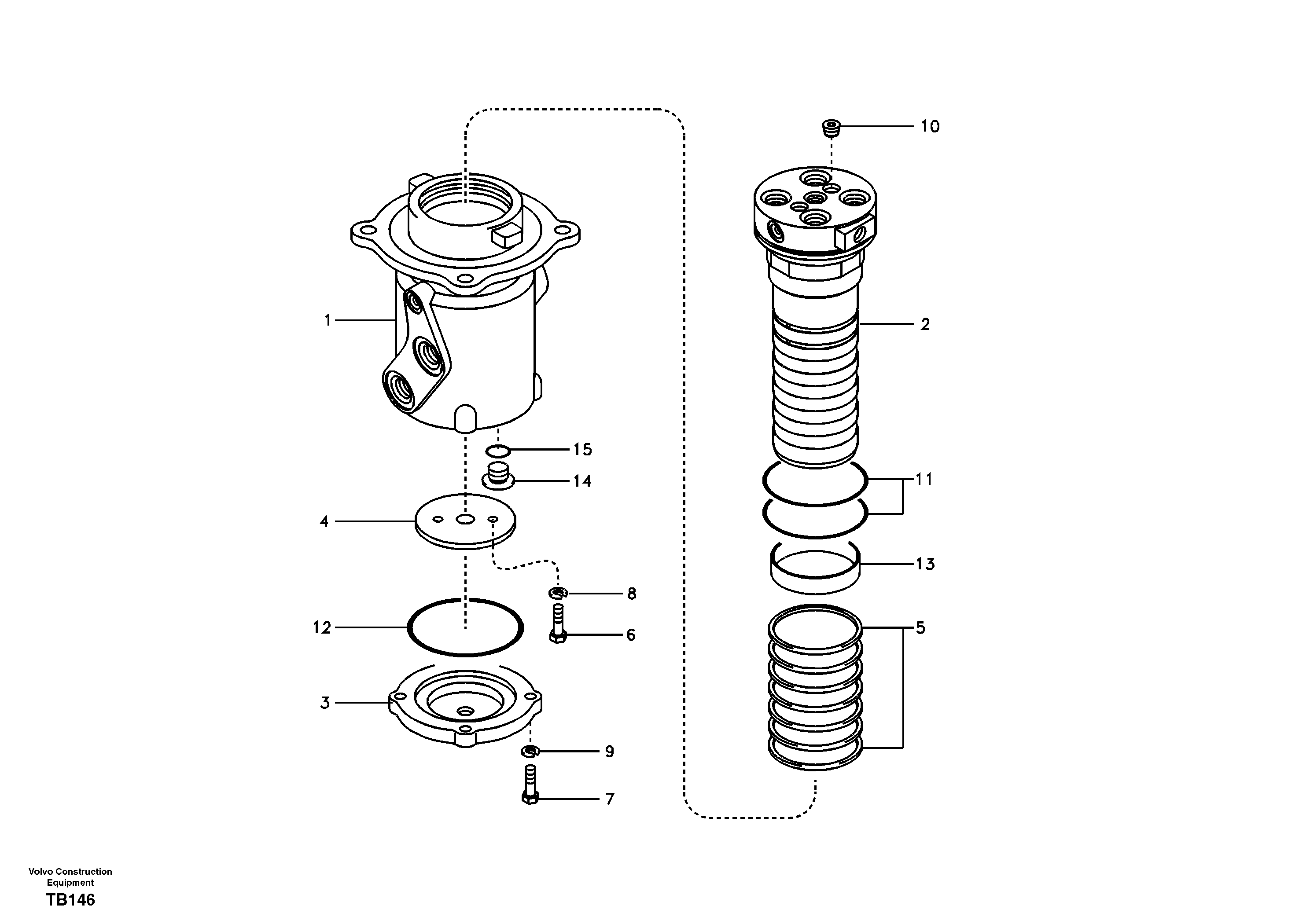Turning joint — volvo parts diagram