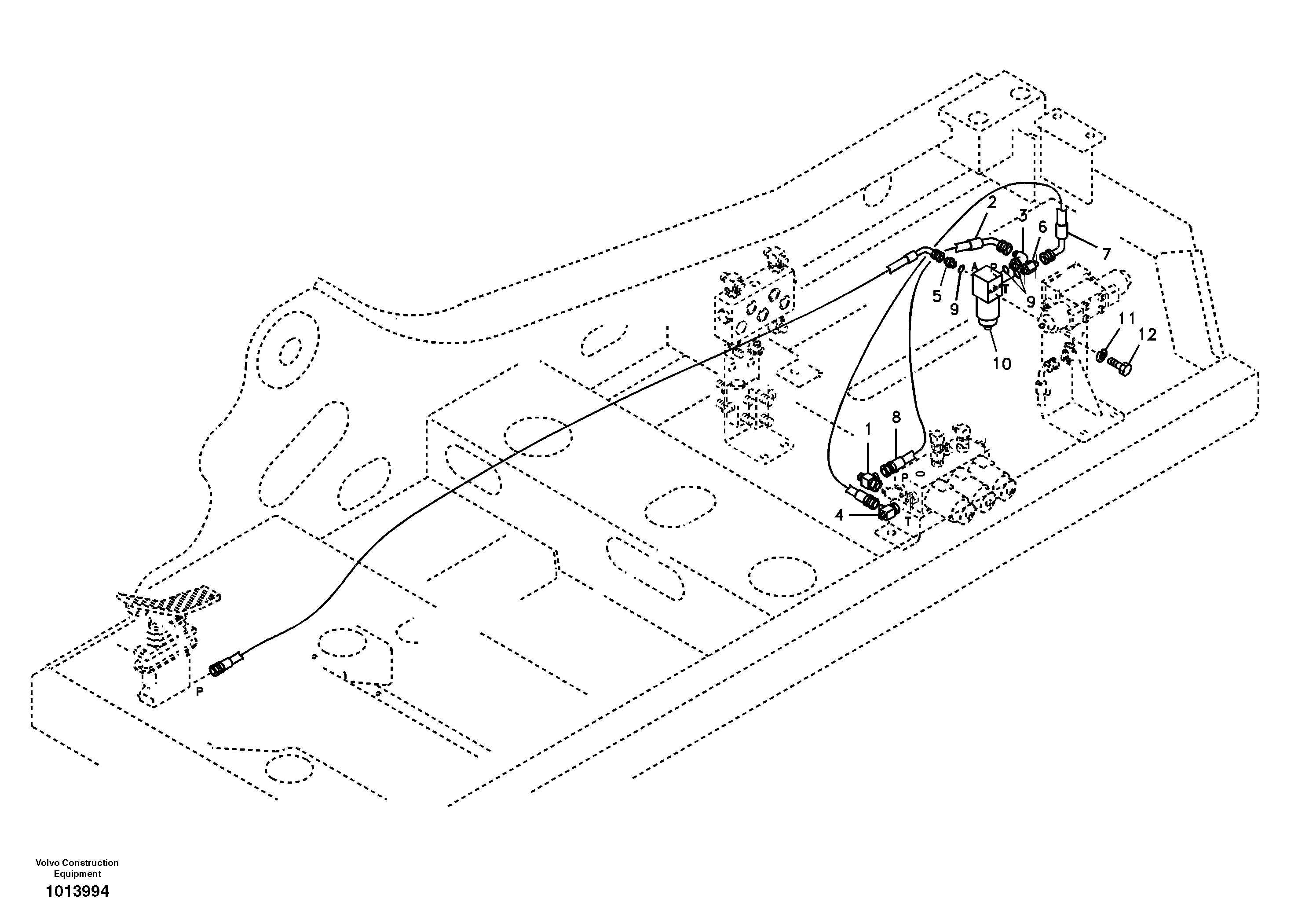 Servo system, hammer and shear — volvo parts diagram