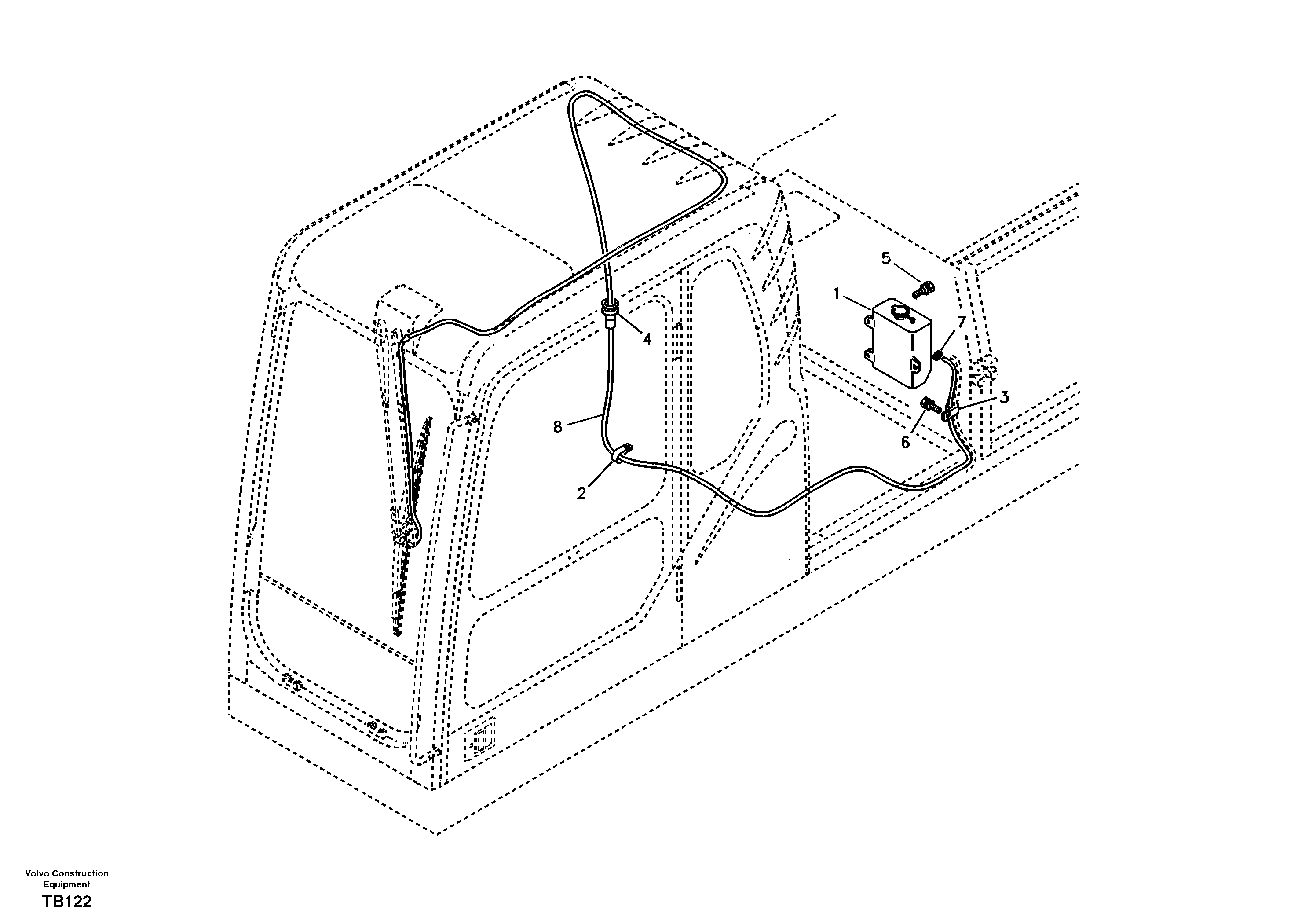 Windshield washer — volvo parts diagram