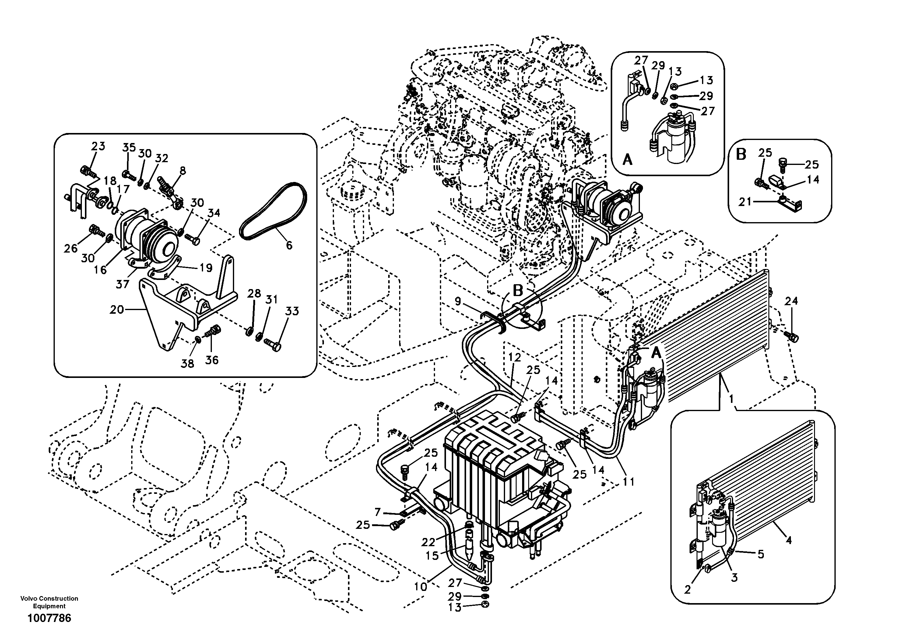 Air conditioning unit line — volvo parts diagram