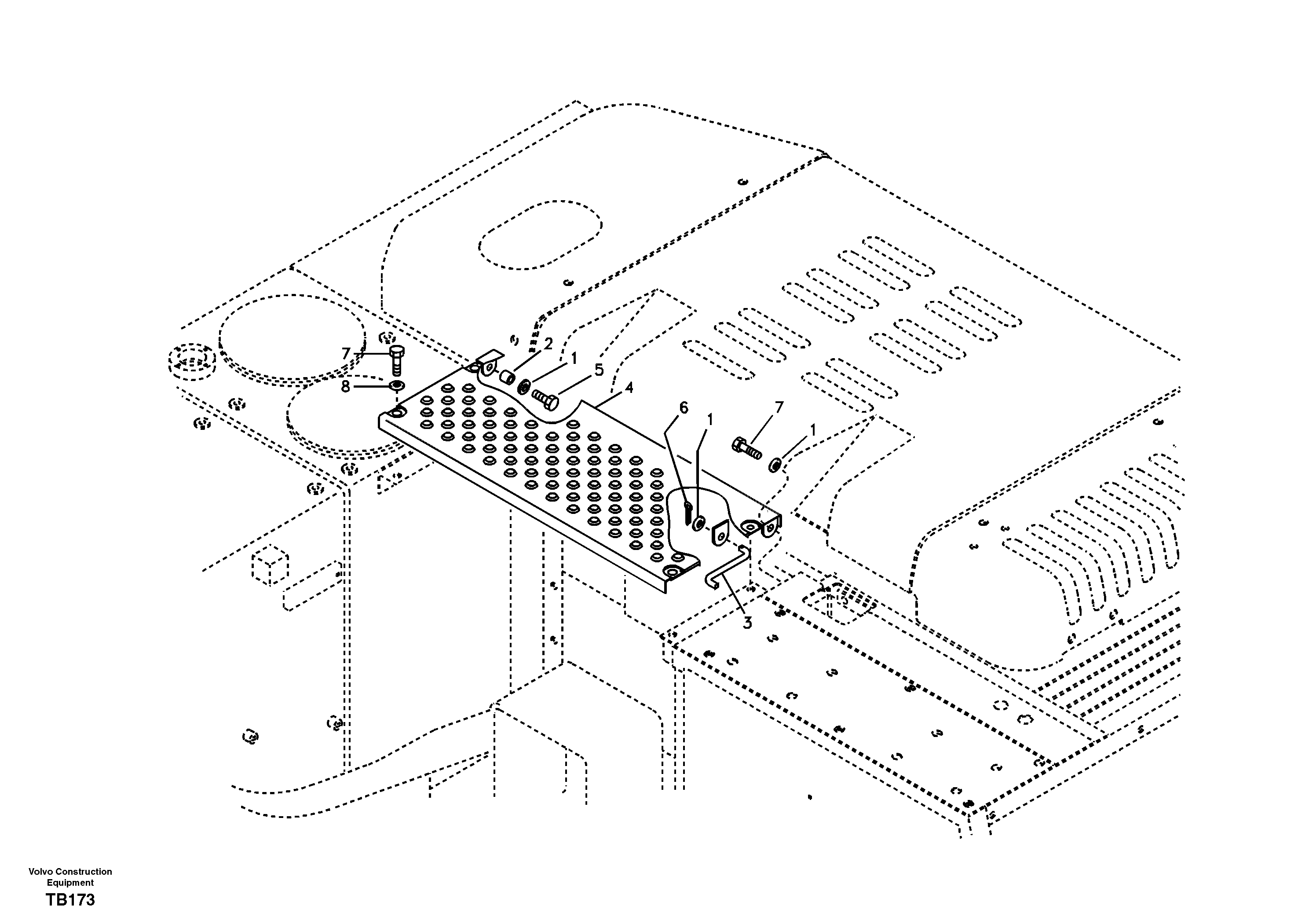 Cover, control valve — volvo parts diagram