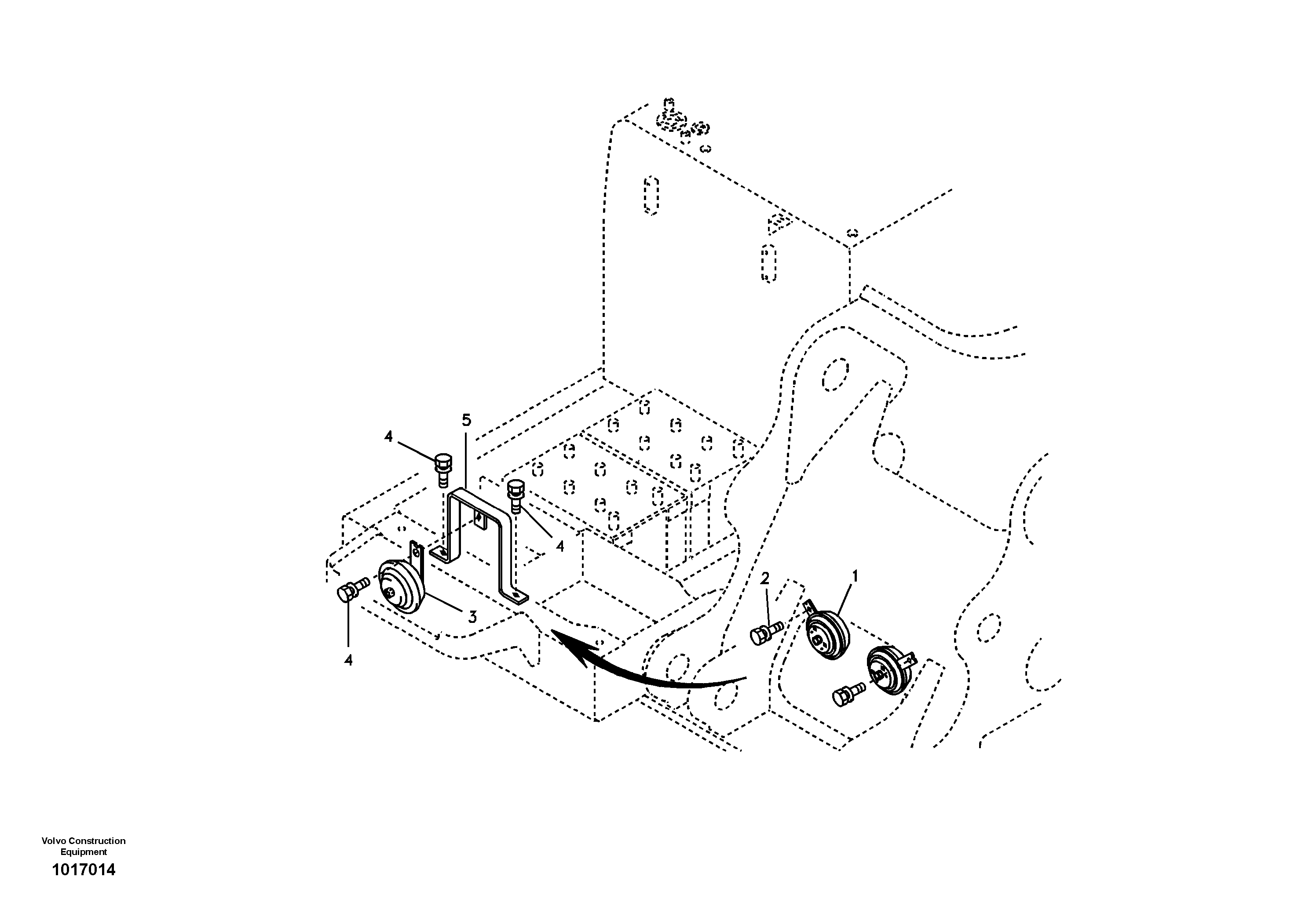 Horn — volvo parts diagram