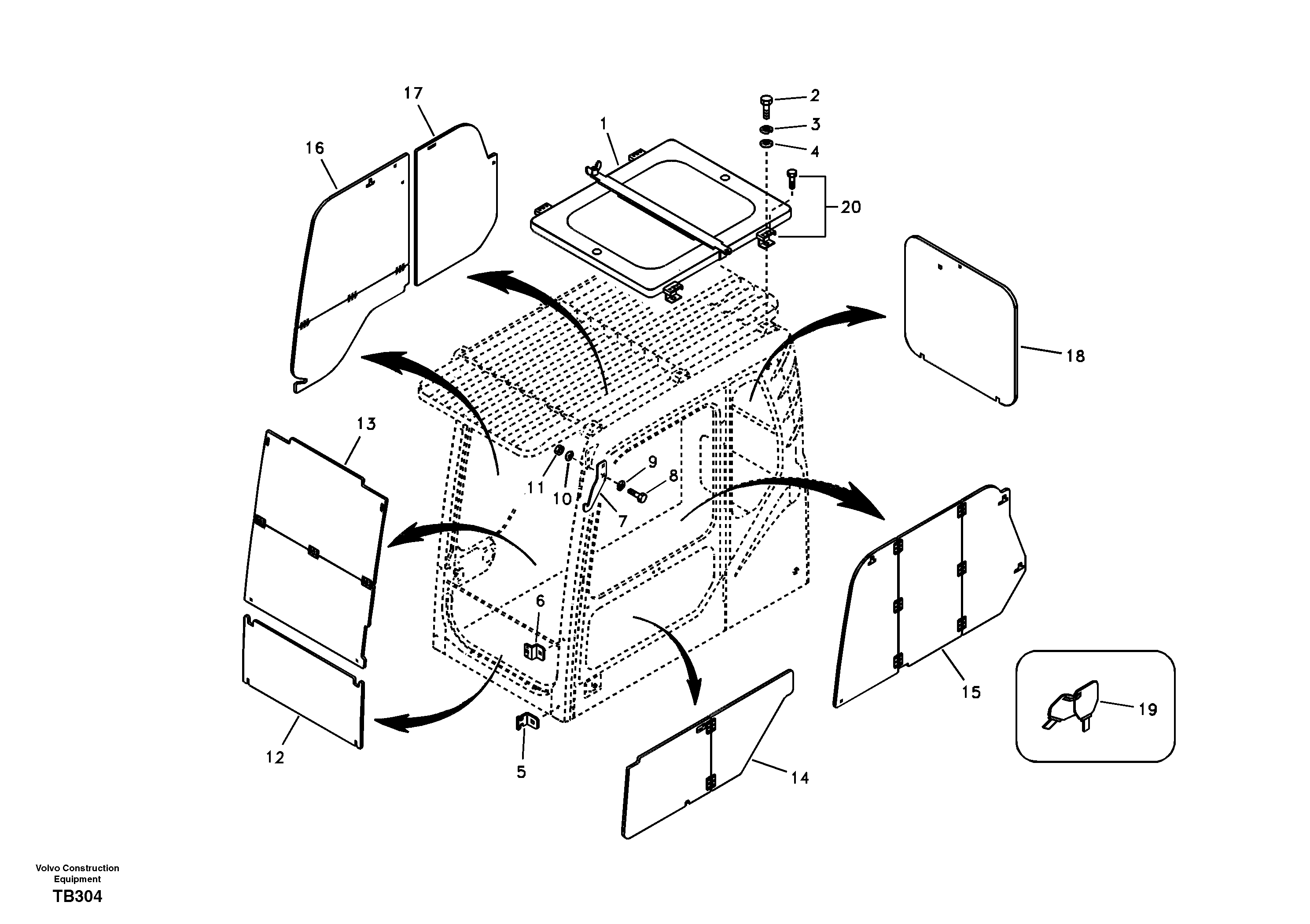 Antitheft system — volvo parts diagram