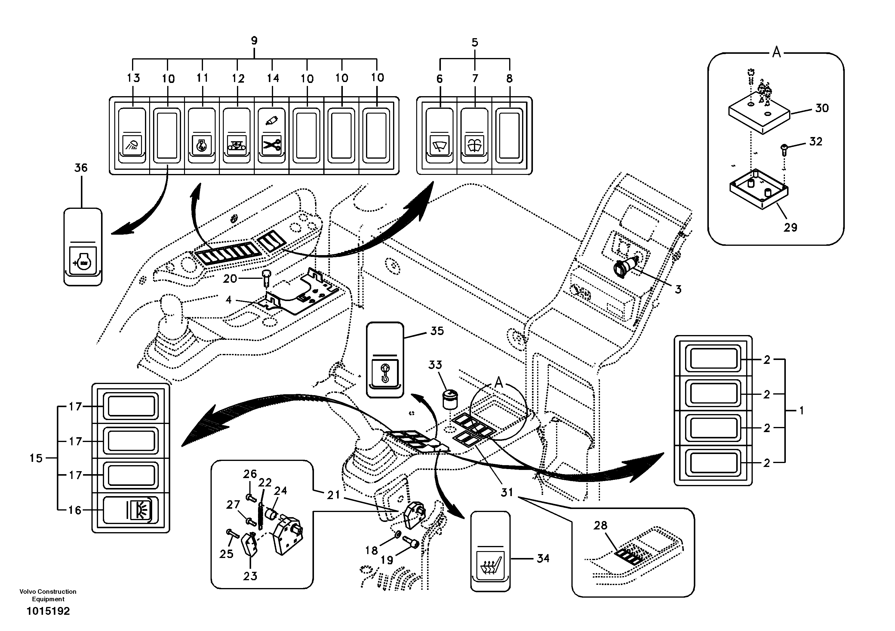 Switch — volvo parts diagram