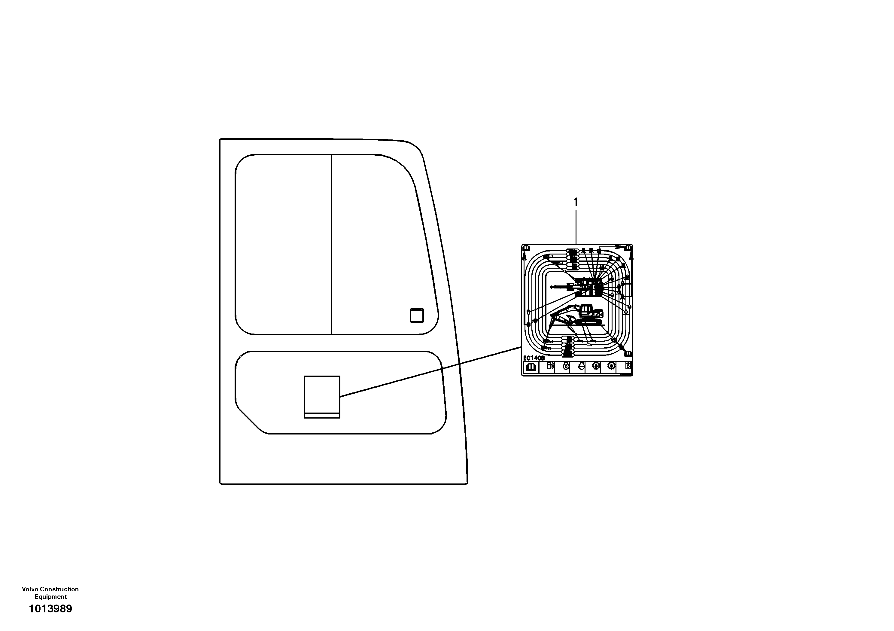 Decal, inner location — volvo parts diagram