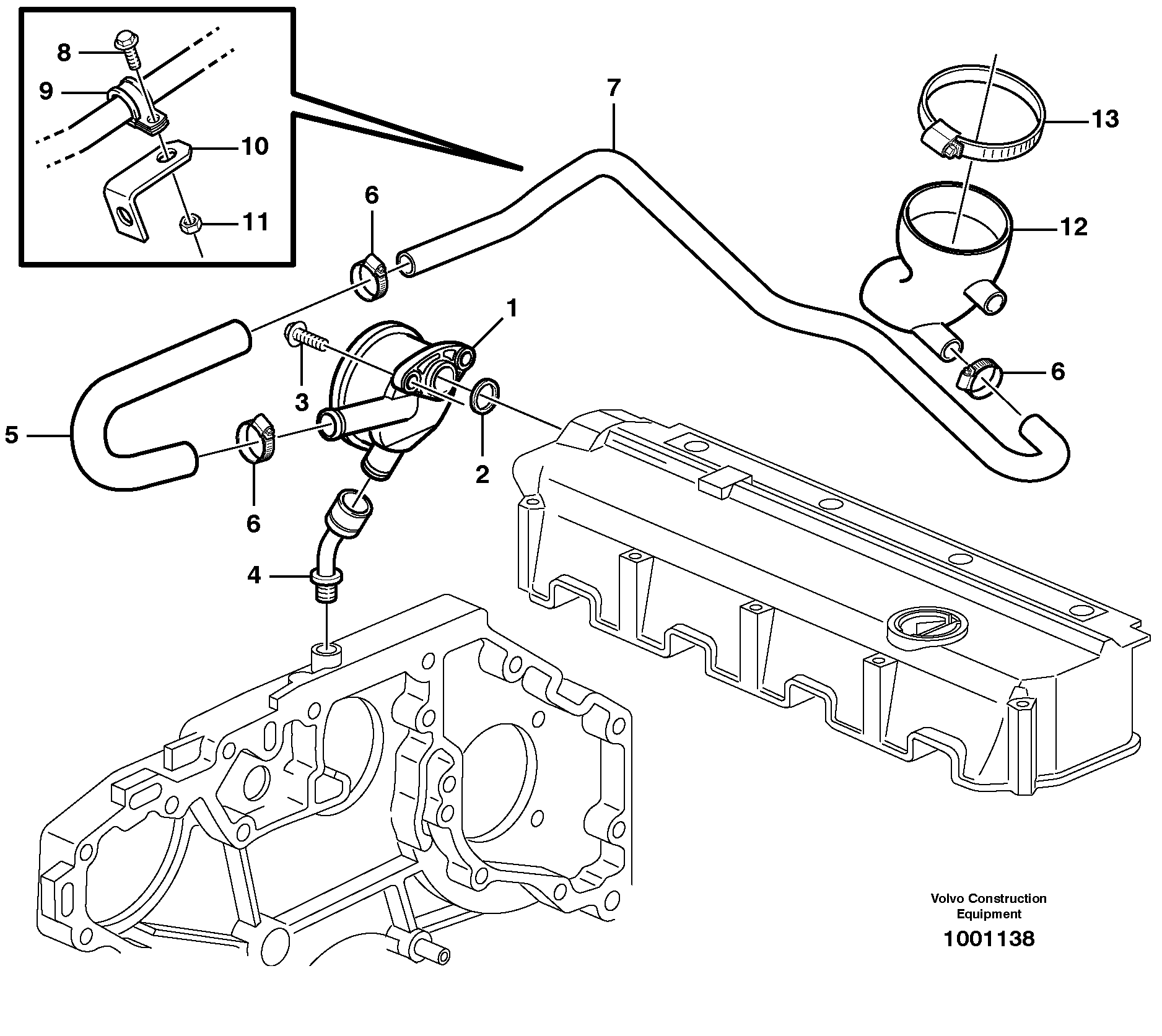 Crankcase ventilation — volvo parts diagram