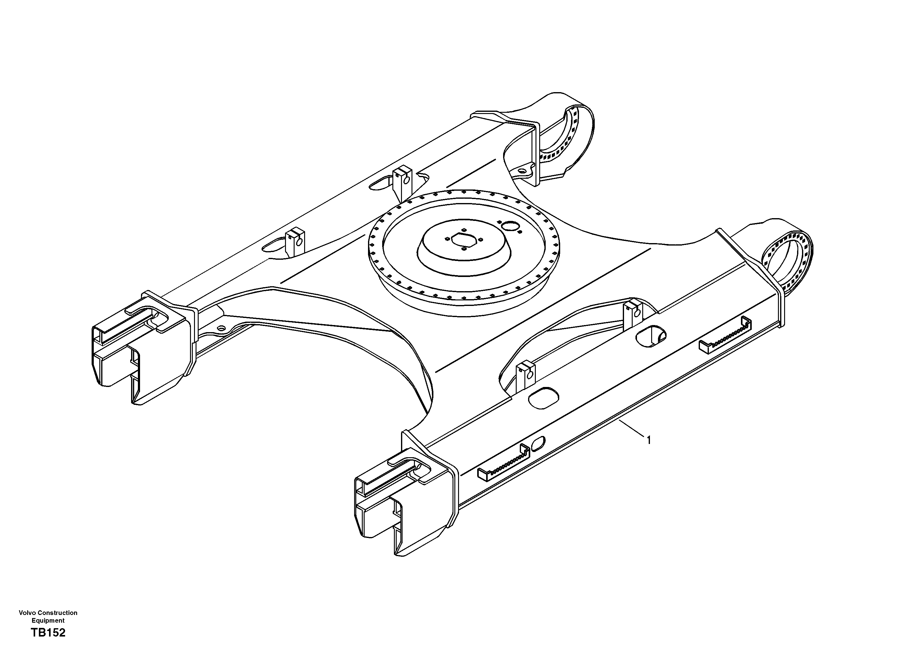 Undercarriage frame — volvo parts diagram