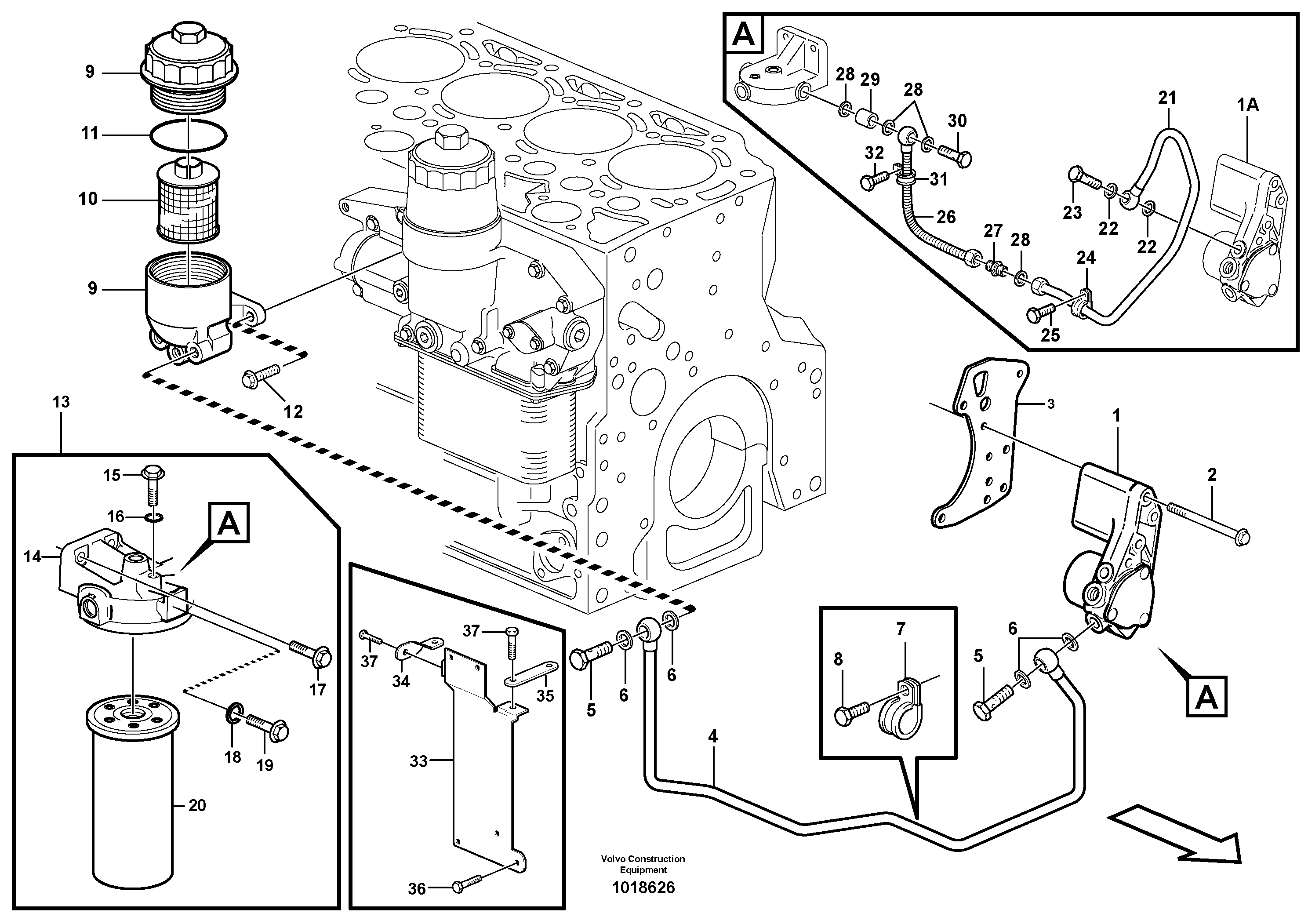 Fuel pump — volvo parts diagram