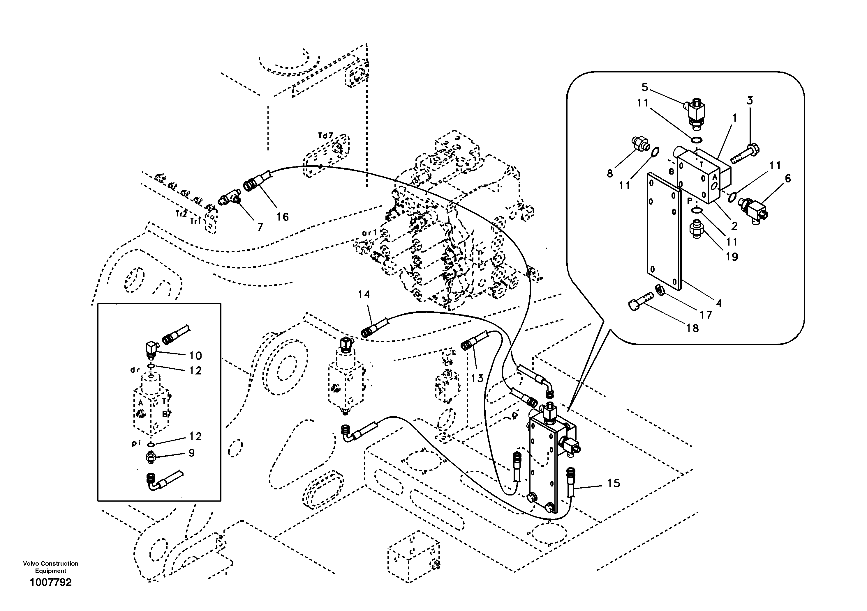 Servo system, control valve to solenoid valve — volvo parts diagram