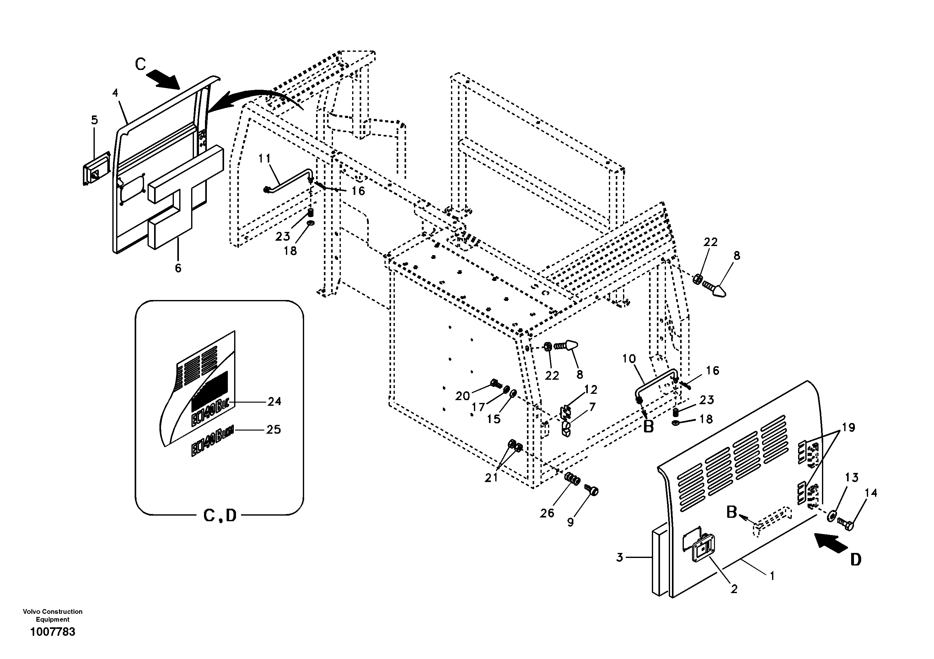 Door, side — volvo parts diagram