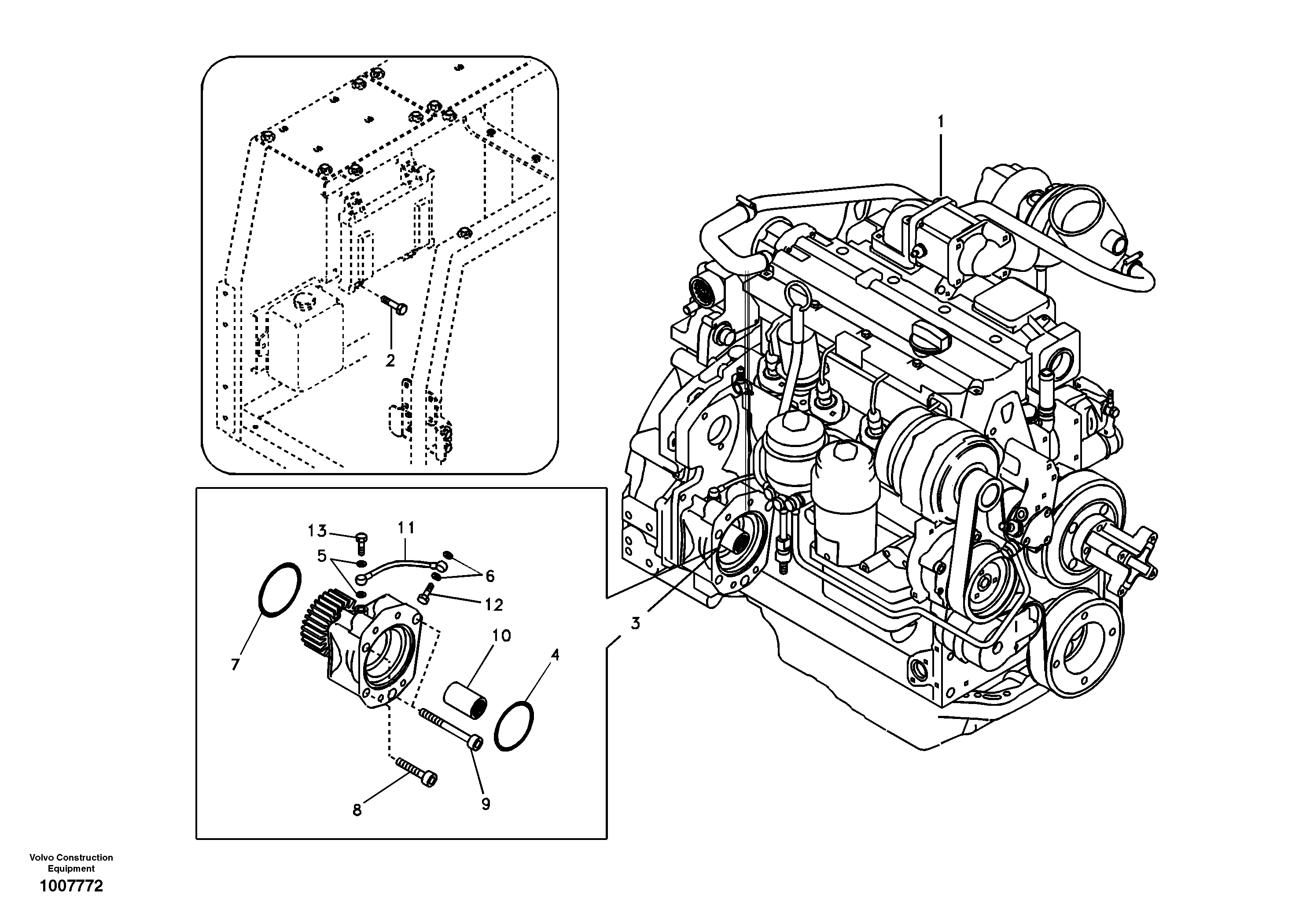 Engine — volvo parts diagram